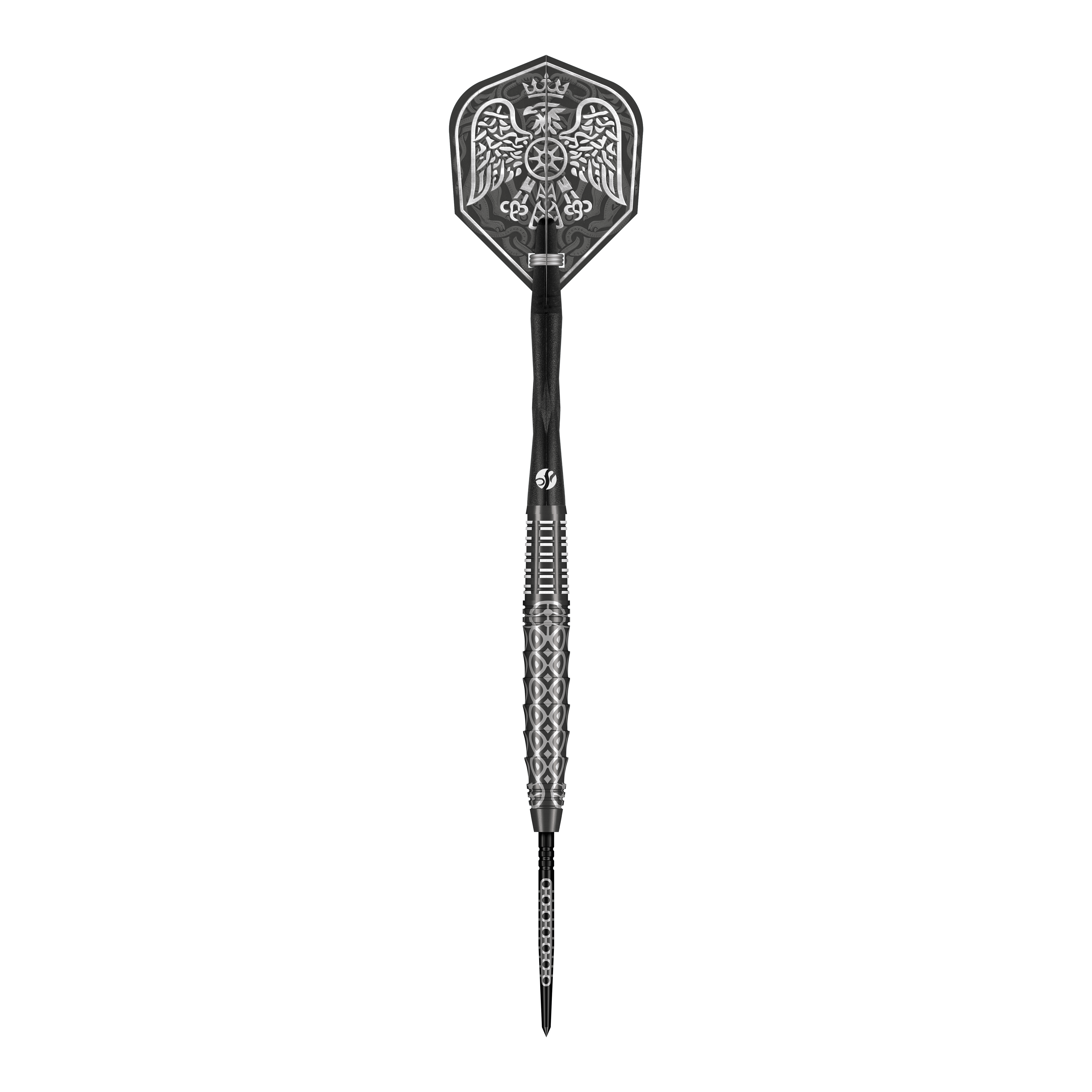 Shot Goths Wulfaz Turbo Point stalen dartpijlen - 23 g Hier ist ein weiteres Detailbild der Shot Goths Wulfaz Turbo Point Steeldarts - 23g. Das Bild hebt die Qualität und das Material hervor.