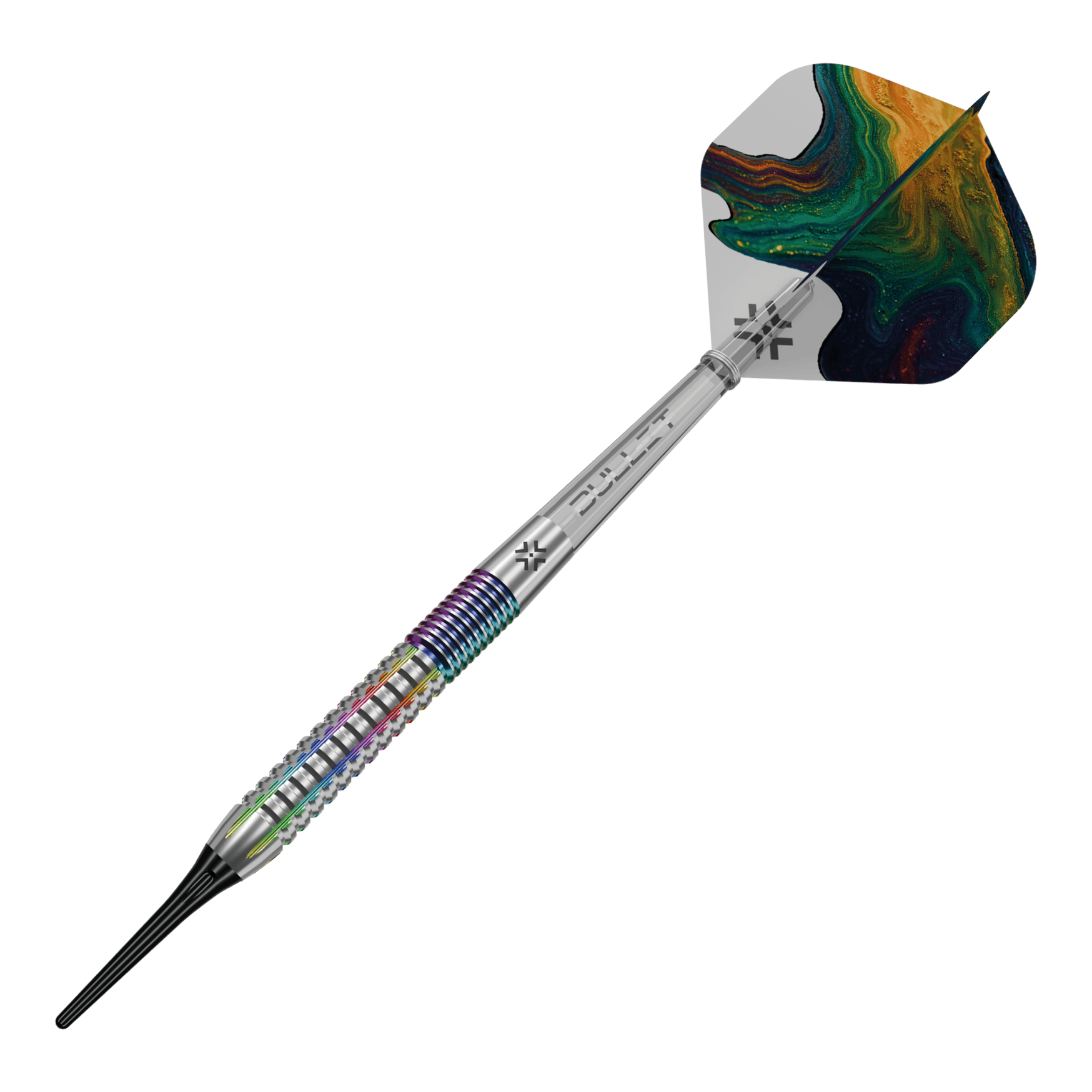 Bullet Diesel V2 softdarts - 20 g Das Bild zeigt die Bullet Diesel V2 20g Soft Darts. Dieses Produkt ist für Softdartspiele geeignet.