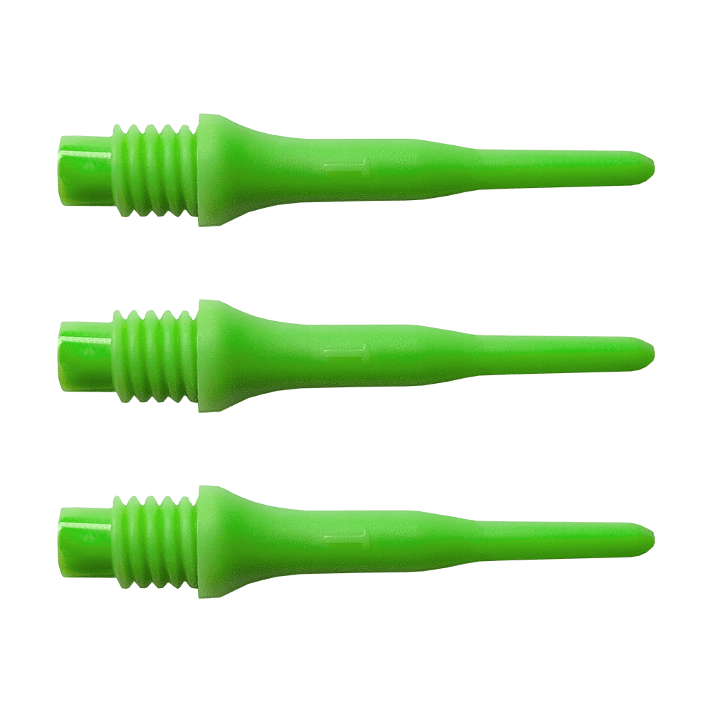 896_Bulls_Tefo_X_Softdart-Spitzen_100erPack_Gr-n_1 Abgebildet ist eine Packung Bulls Tefo X Dartspitzen mit 100 Stück. Diese Spitzen sind als Ersatz für Softdarts gedacht.