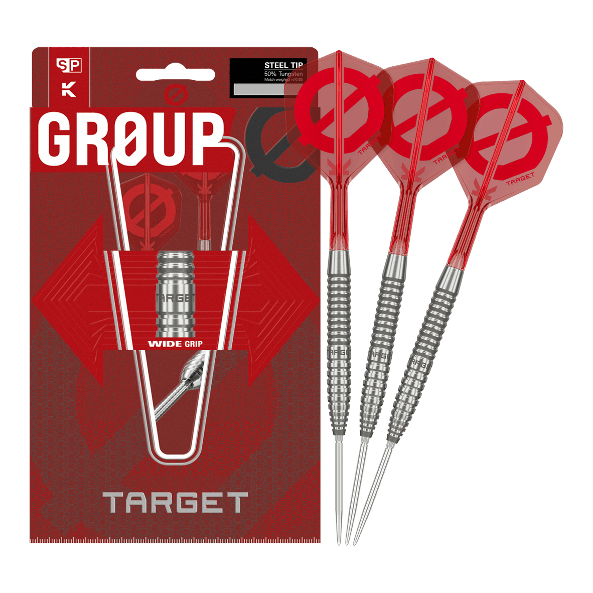 Targetgroep O 02 Swiss Points stalen dartpijlen