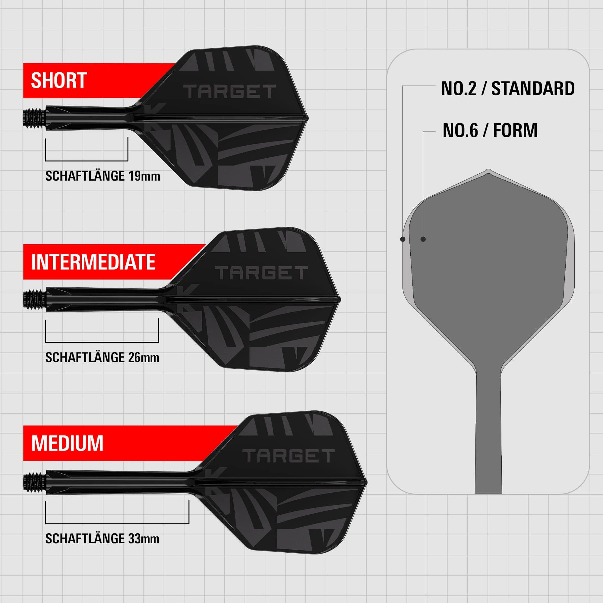 Target K-Flex Black No2 standaard flights