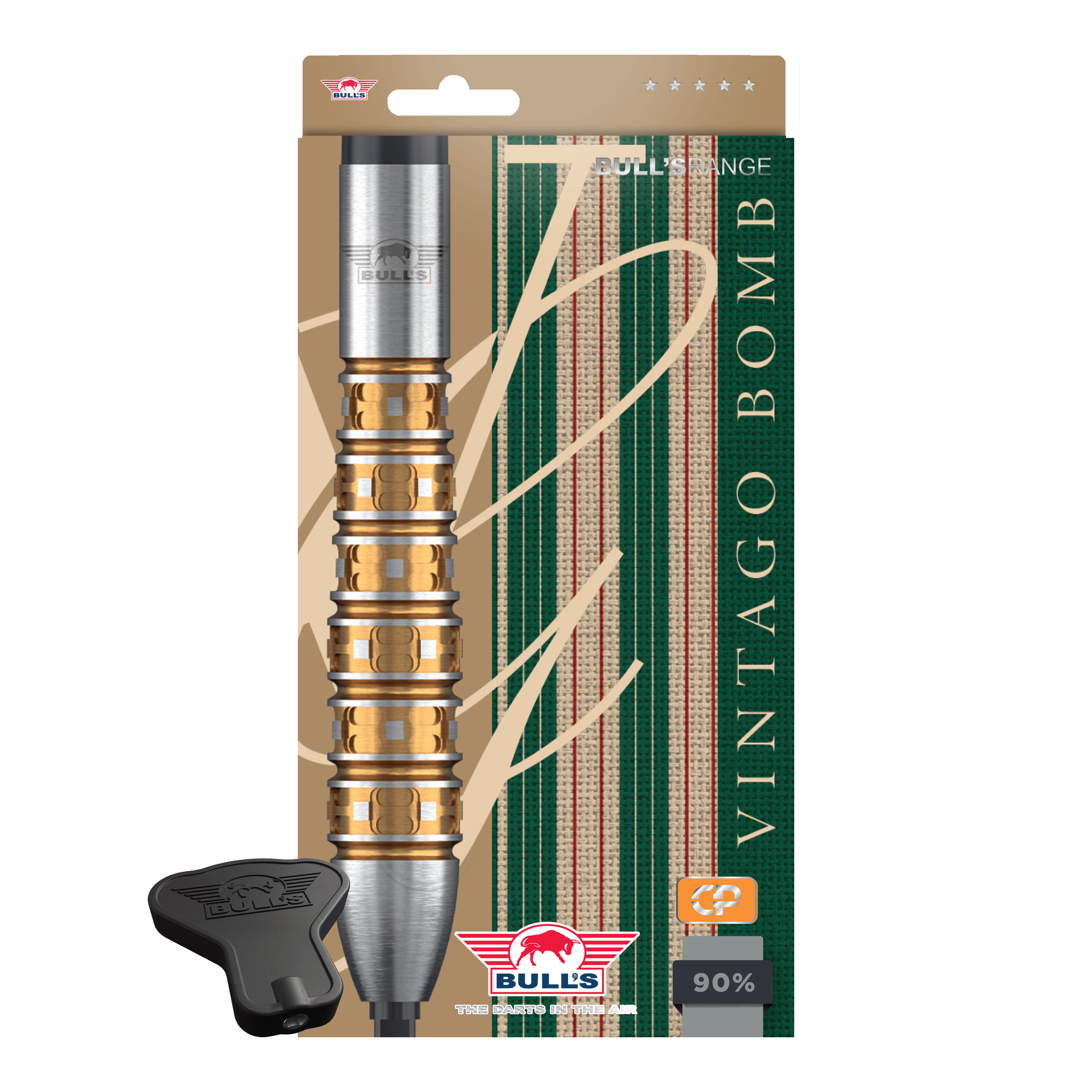 Bulls NL Vintage Bomb Convertible Points Stalen Darts Zu sehen sind die Bulls NL Vintago Bomb Convertible Point Steeldarts. Sie bieten flexible Einsatzmöglichkeiten beim Dartsport.