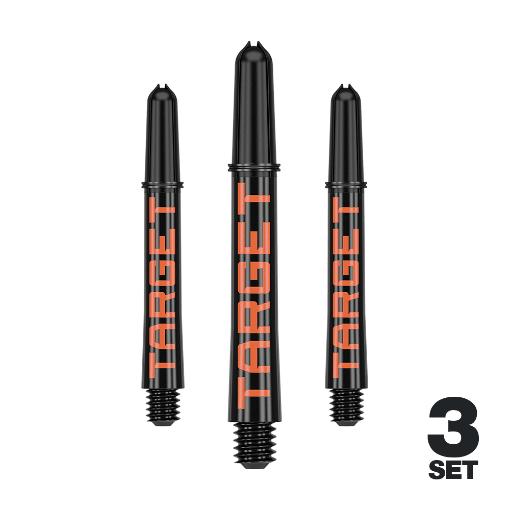 Target Pro Grip TAG Shafts - 3 sets - Zwart Oranje
