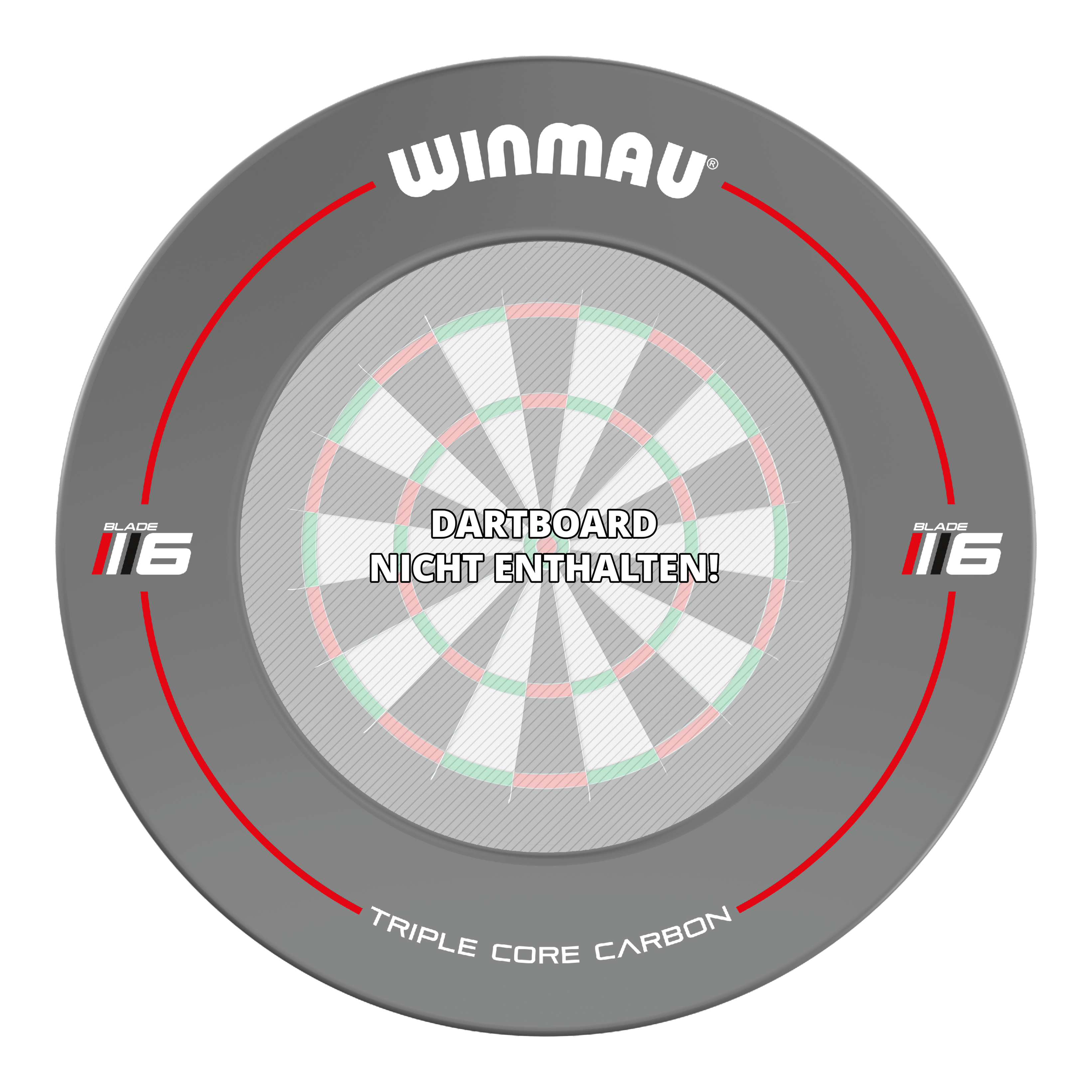 Winmau Dartbord Surround Blade 6 Design - Grijs