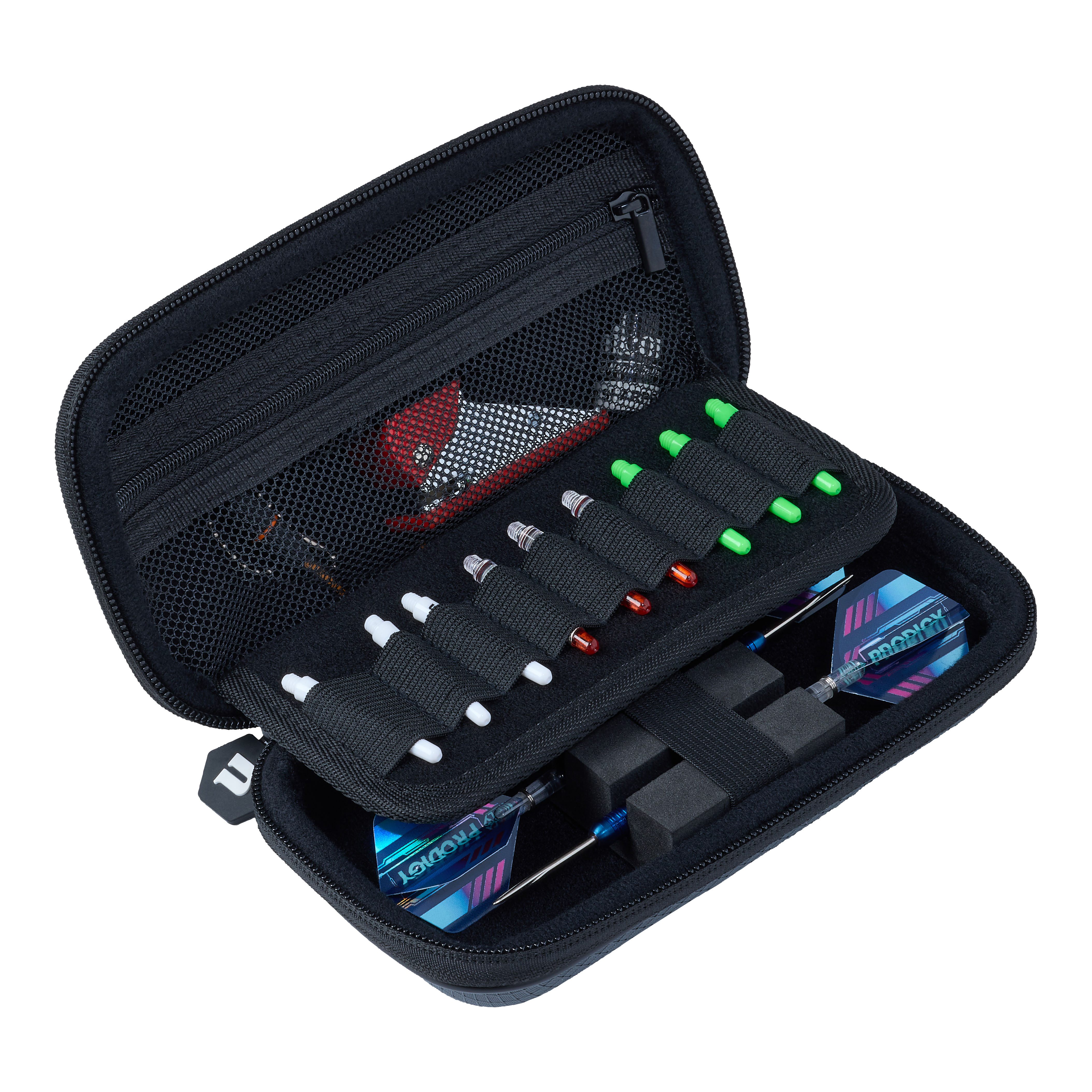 Unicorn Vanguard Small Dartcase - Grijs Hier sieht man das Unicorn Vanguard Small Dartcase in der Farbe Grau. Das Etui ist ideal, um Darts und Zubehör zu verstauen.