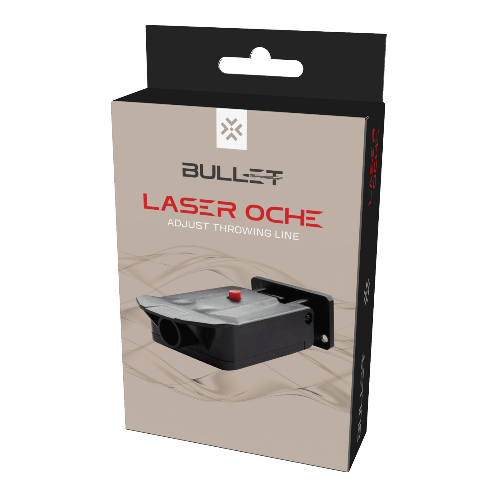 Bulletlaser Eiken Bullet Laser Oche zur Anzeige der Oche-Linie für Darts. Das Gerät erleichtert die Einhaltung der richtigen Abwurfdistanz.