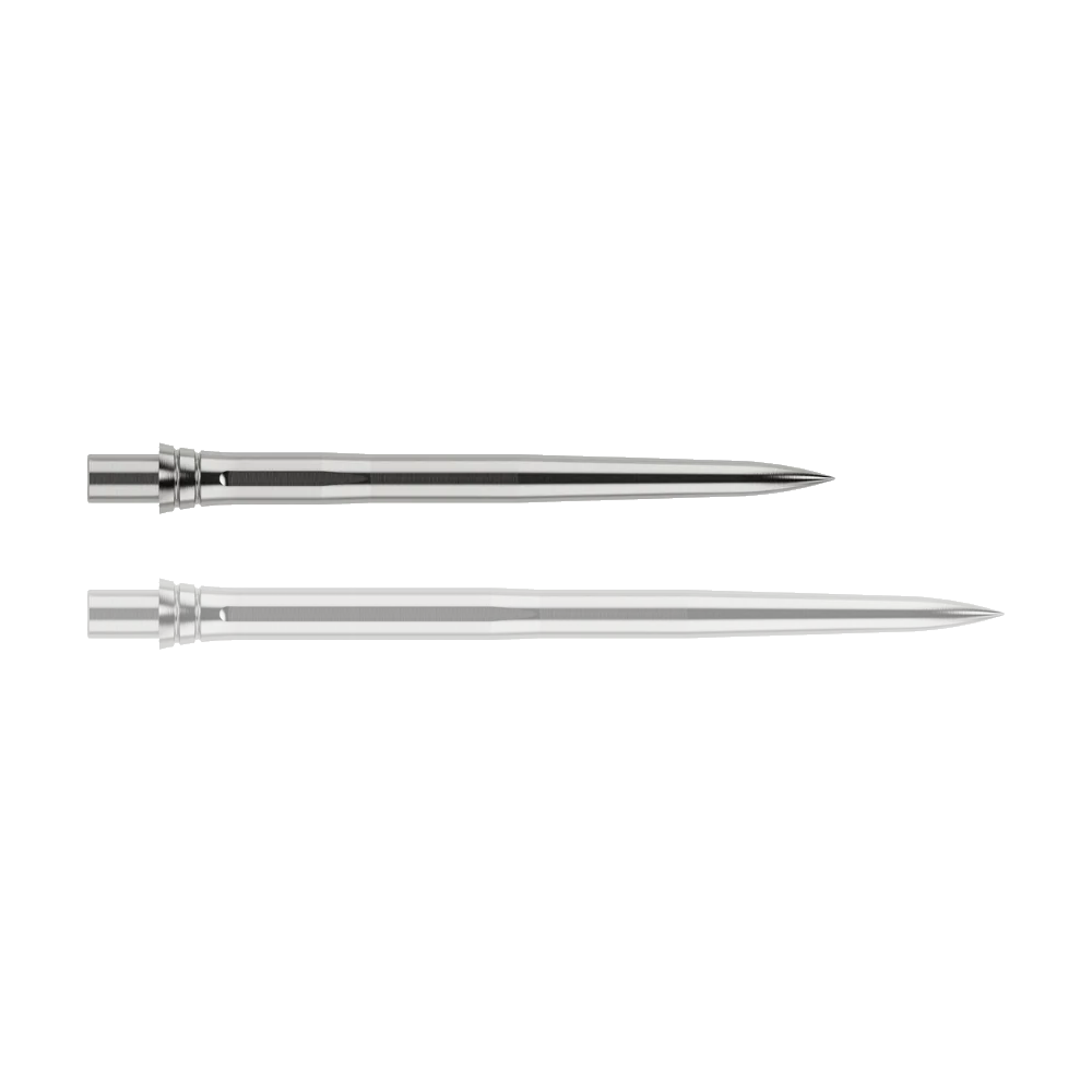 Caliburn EVO dartpunten - Glad - Zilver Auf dem Bild sind vermutlich EVO121 Caliburn EVO Dartspitzen EZ Smooth in Silber, 28mm, abgebildet. Diese Softdartspitzen sind für elektronische Dartscheiben geeignet.