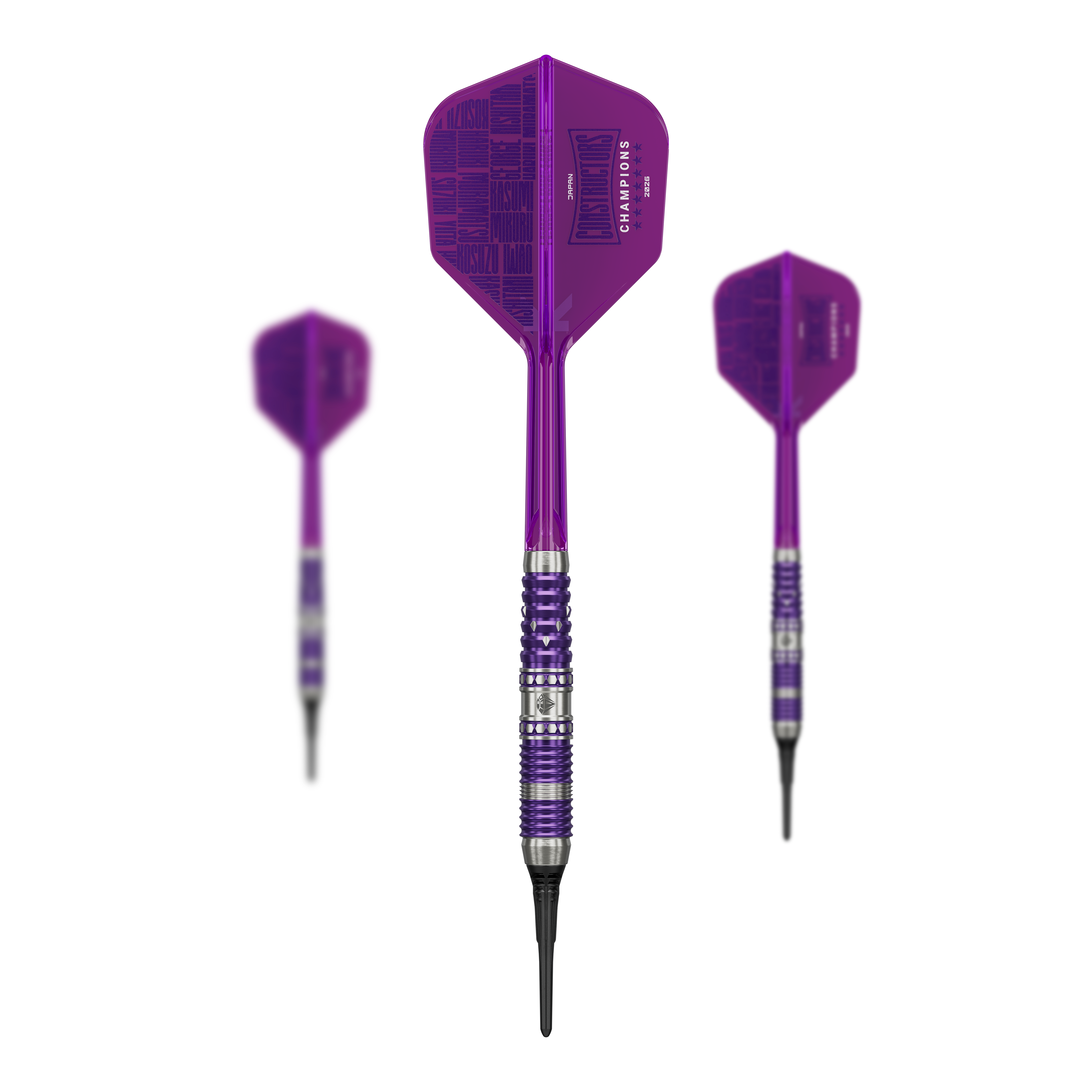 Target Japan Diamond GEN3 Constructors Champions Limited Darts mit einem Gewicht von 20g. Das Bild zeigt das Dart-Set in limitierter Edition.