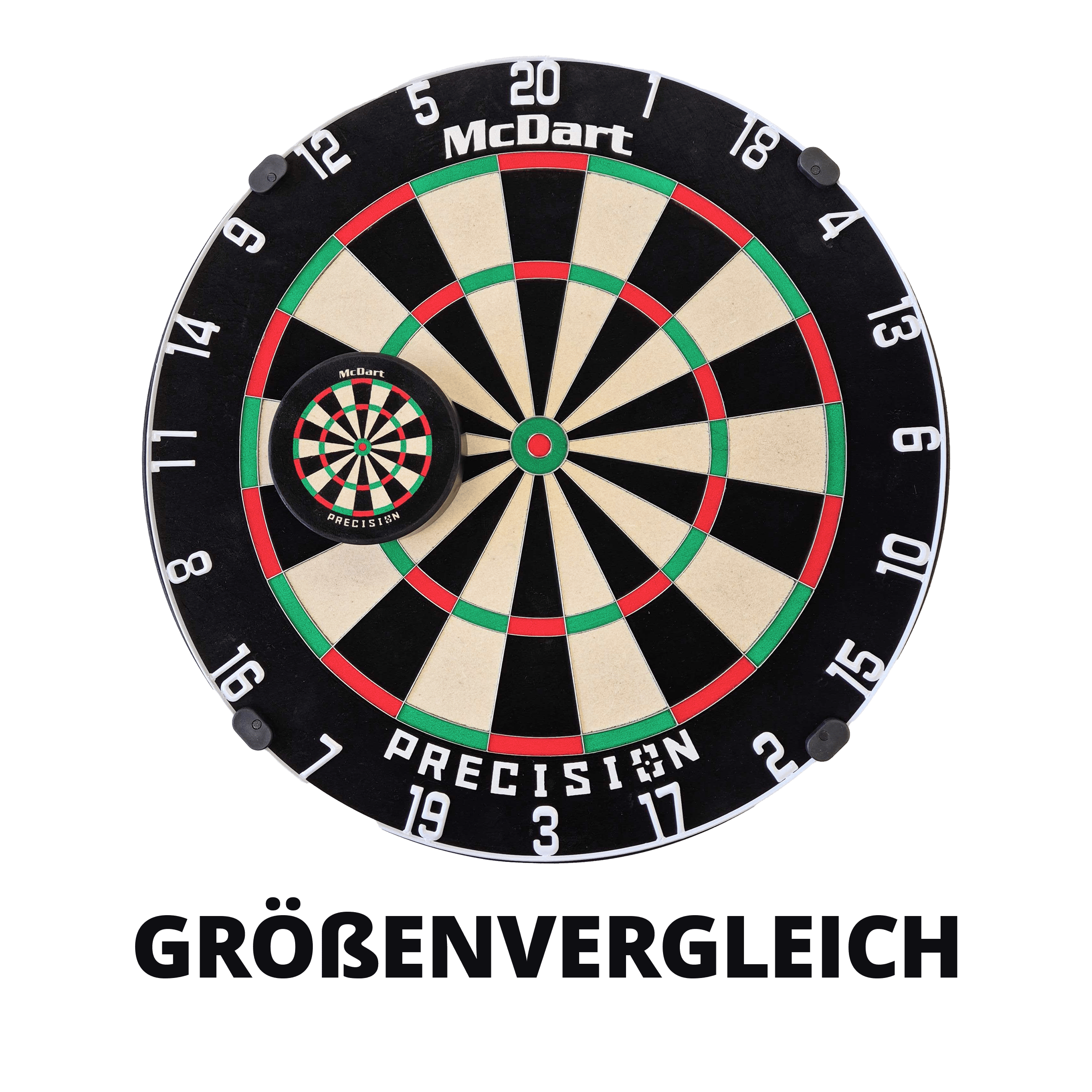 McDart Precision Mini Dartbord met aangepaste tekst Abgebildet ist das McDart Precision Mini Dartboard mit individuellem Wunschtext. Es ist eine kleine, präzise Dartscheibe mit Halterung.
