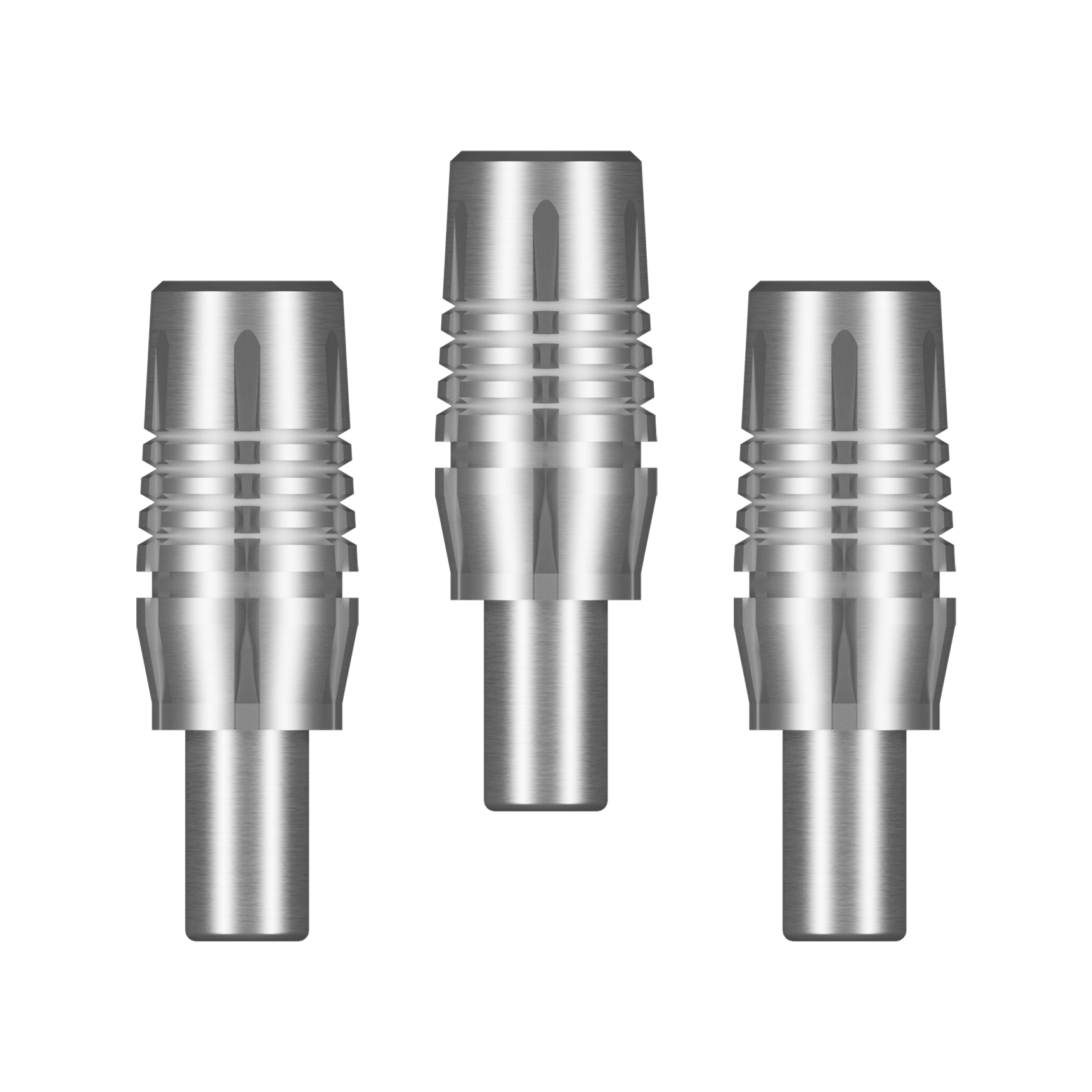 Shotdraadkoppuntadapter Satz silberner Dartspitzen-Adapter in kompakter Ausführung. Die Adapter sind für das Anbringen von Spitzen geeignet.