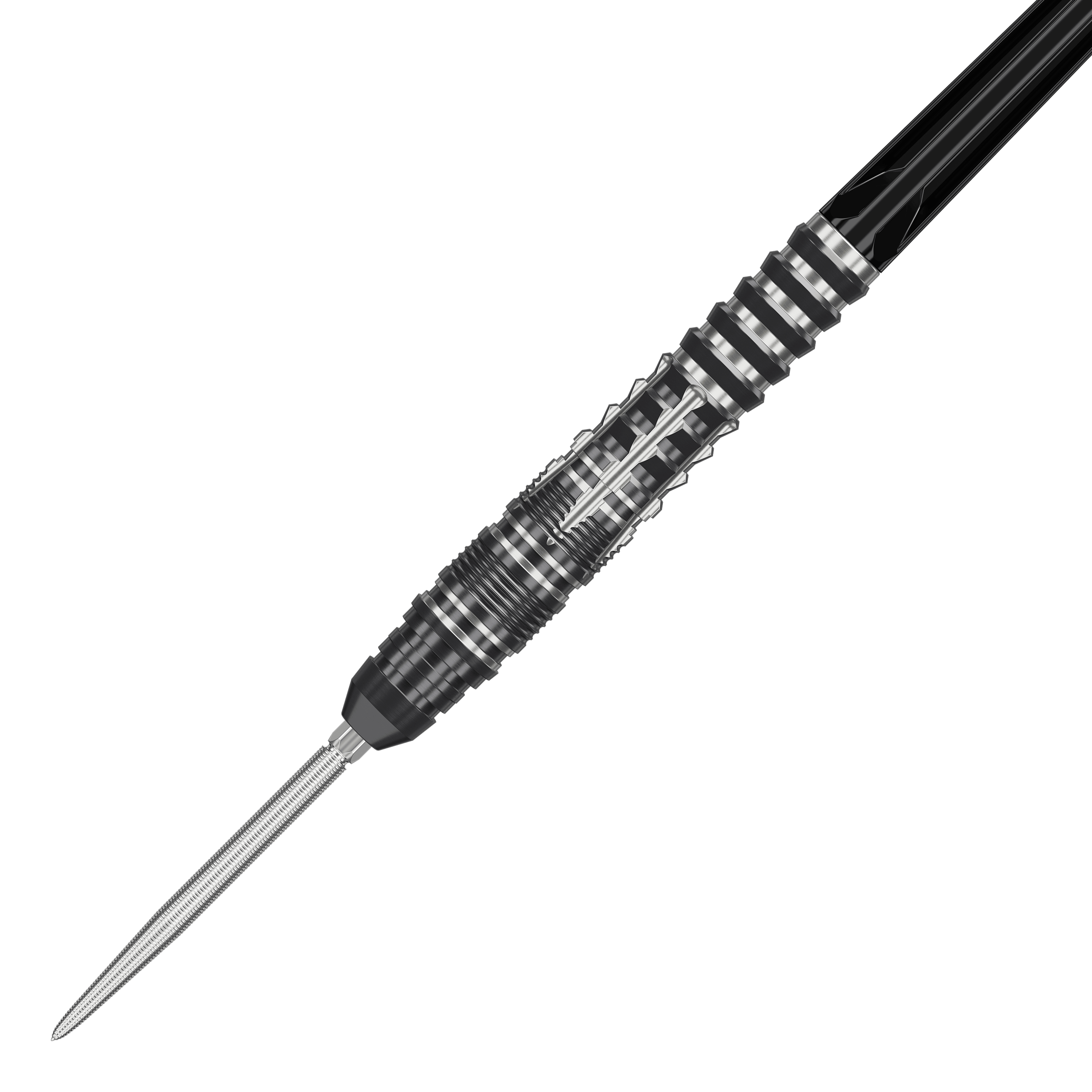 Target Japan Black Marque Blaze Swiss Point stalen dartpijlen - 23 g Das Foto zeigt die Target Japan Black Marque Blaze Swiss Point Steeldarts - 23g. Die Darts verfügen über spezielle Spitzen für optimale Leistung beim Spiel.