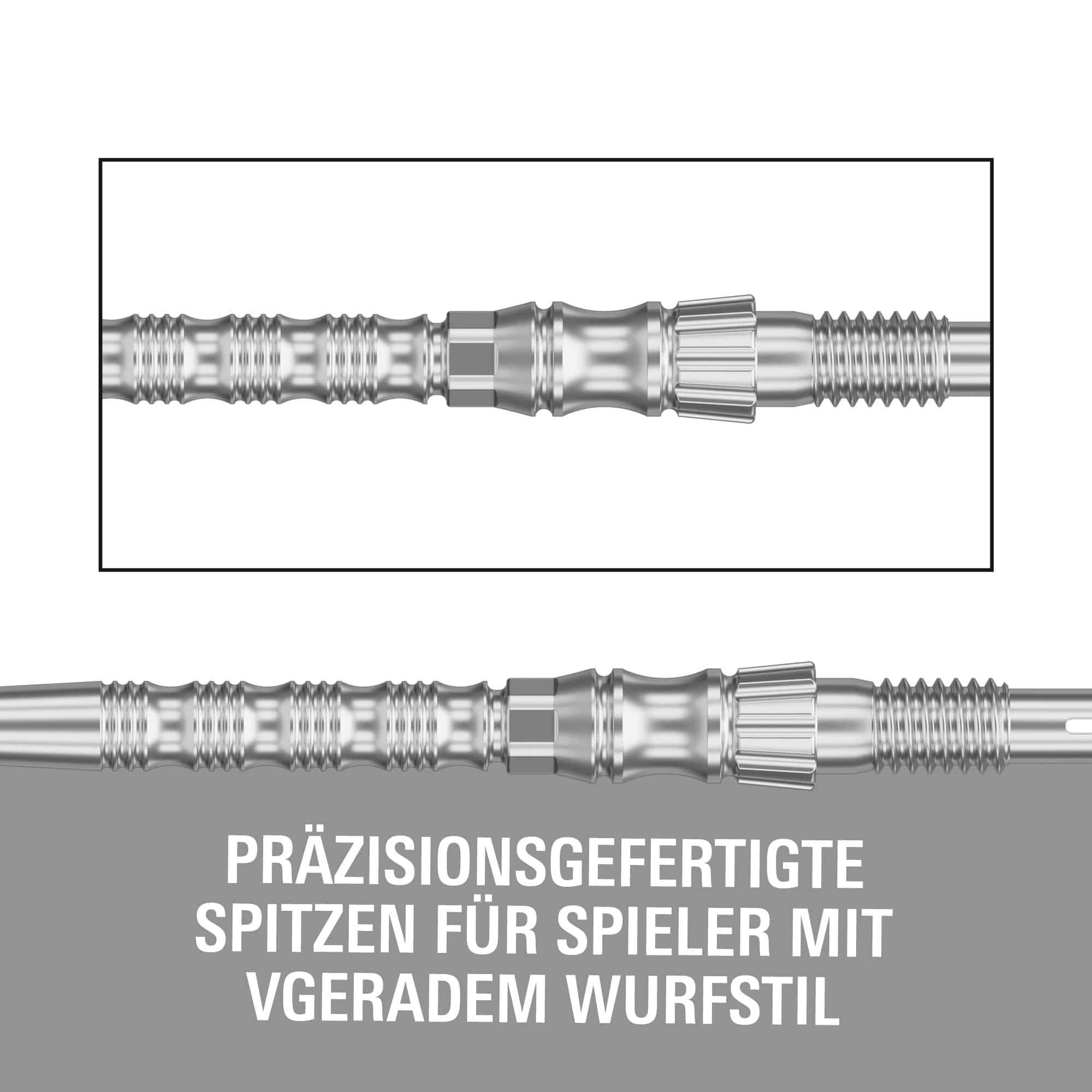 Target Signature Swiss Point TRB stalen dartpunten - zilver Hier ist die Target Signature Swiss Point TRB Steeldartspitzen in Silber zu sehen. Die Dartspitzen sind für maximale Kontrolle und Haltbarkeit entwickelt.
