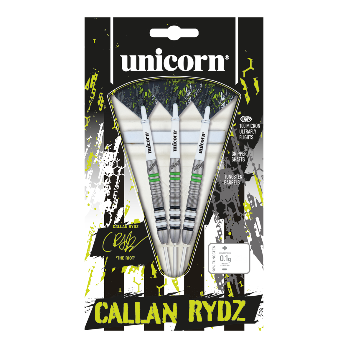 Unicorn Callan Rydz The Riot stalen dartpijlen