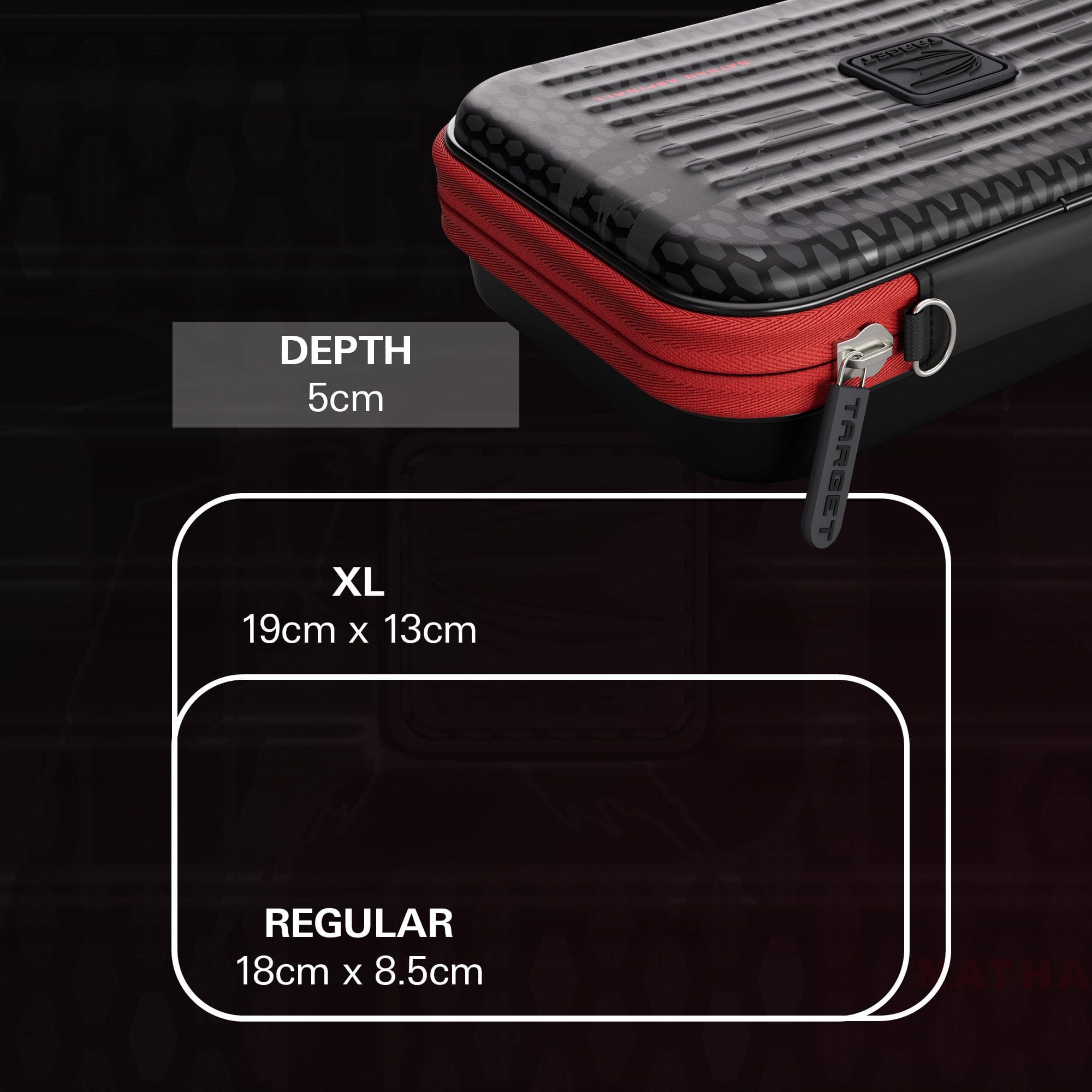 Takoma XL Ghost Series Nathan Aspinall darthoes Takoma XL Ghost Series Nathan Aspinall Dartcase auf einem neutralen Hintergrund abgebildet. Das Dartcase ist für den Schutz und Transport von Dartpfeilen entworfen.