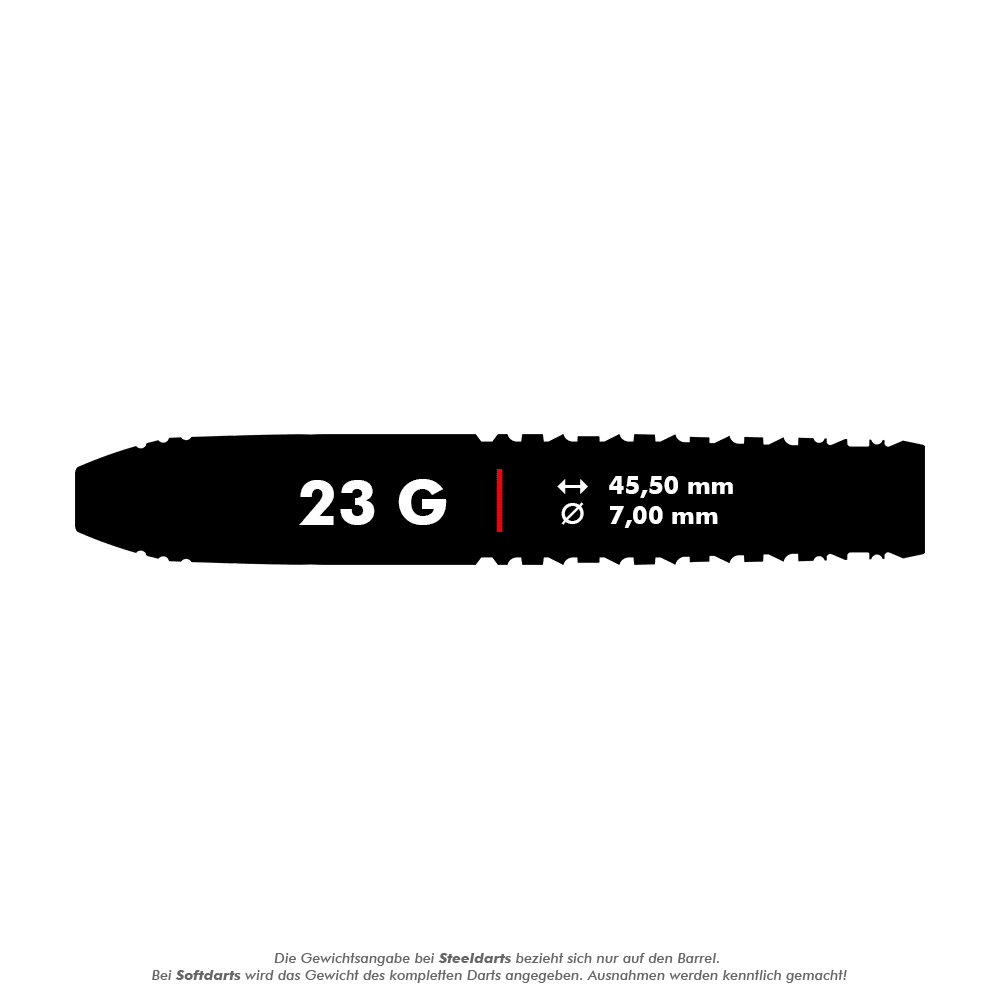 Target Japan Zwart Marque Chaos Swiss Point Steeldarts - 23g