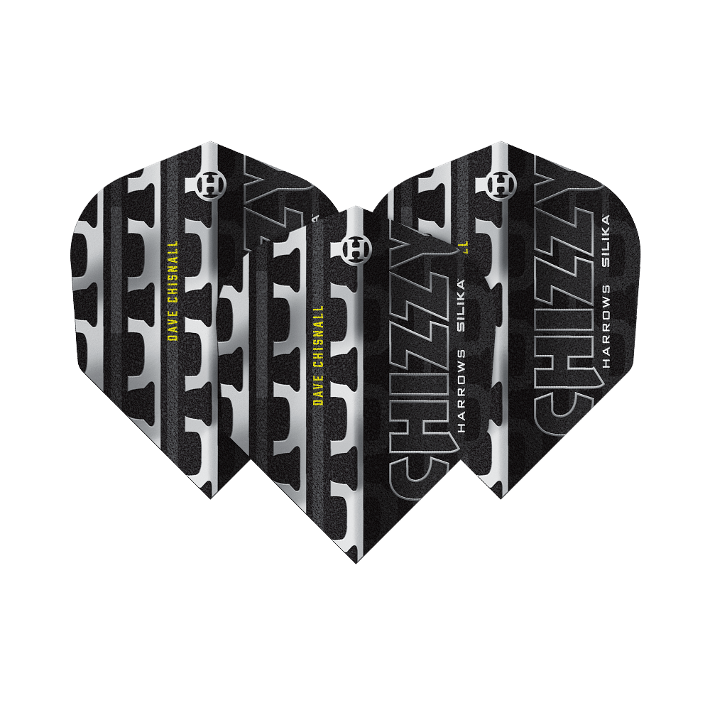 Harrow's Dave Chisnall Chizzy Serie 4 Nr. 6 Vluchten Abgebildet ist Harrows Dave Chisnall Chizzy Series 4 No6 Flights. Die Flights sind für den Einsatz beim Dart bestimmt.