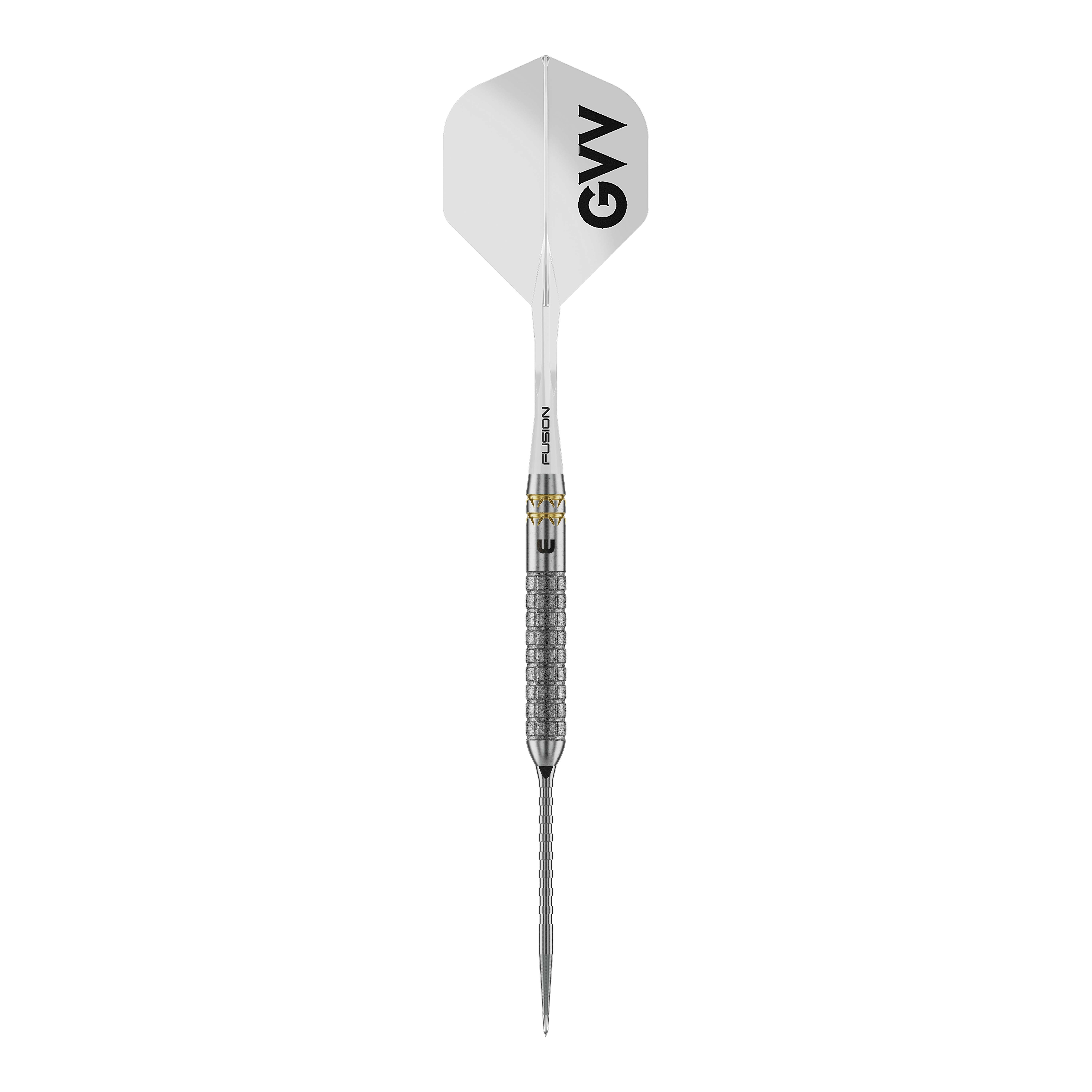 Winmau Gian Van Veen W-MAX Switch Point stalen dartpijlen Winmau Gian Van Veen W-MAX Switch Point Steeldarts sind auf weißem Hintergrund abgebildet. Die Darts präsentieren sich im Profil.