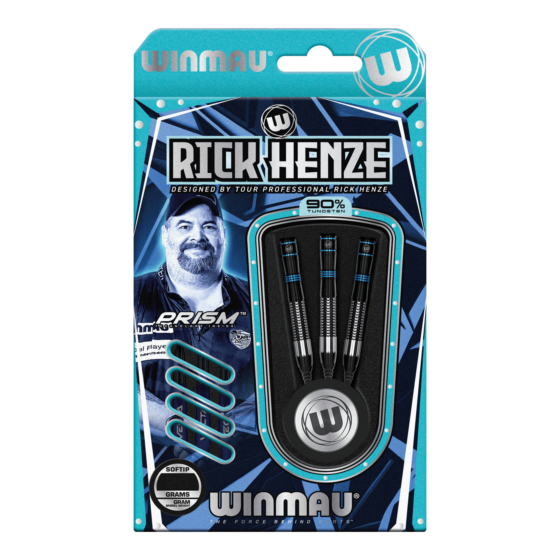 Winmau Rick Henze zachte dartpijlen - 21g