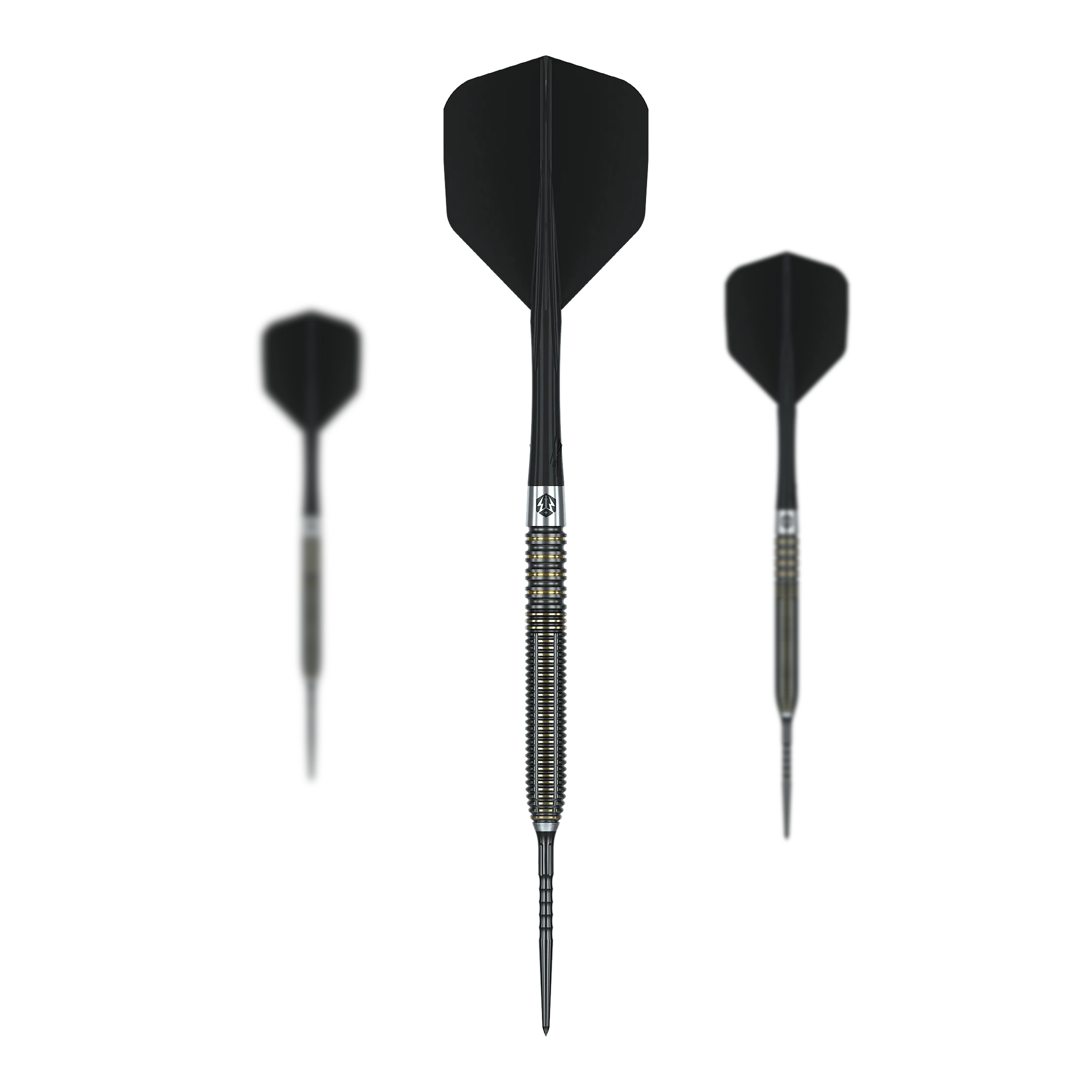 Caliburn V-Series V2 stalen darts Abgebildet ist ein Set Caliburn V-Series V2 Steeldarts. Die Pfeile sind für präzises Dartspielen konzipiert.