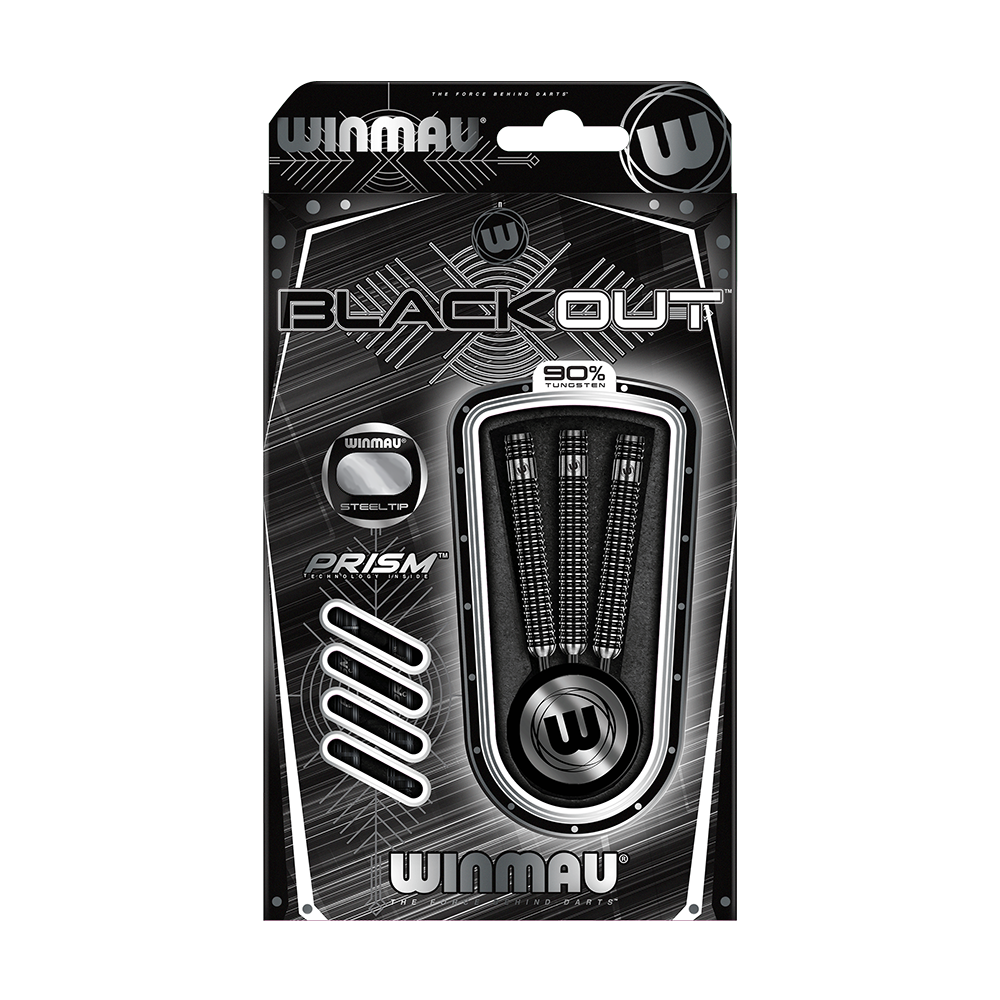 Winmau Blackout Variant 1 stalen dartpijlen