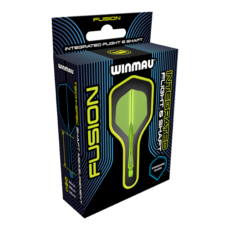 Winmau Fusion Flight Shaft-systeem standaard geel