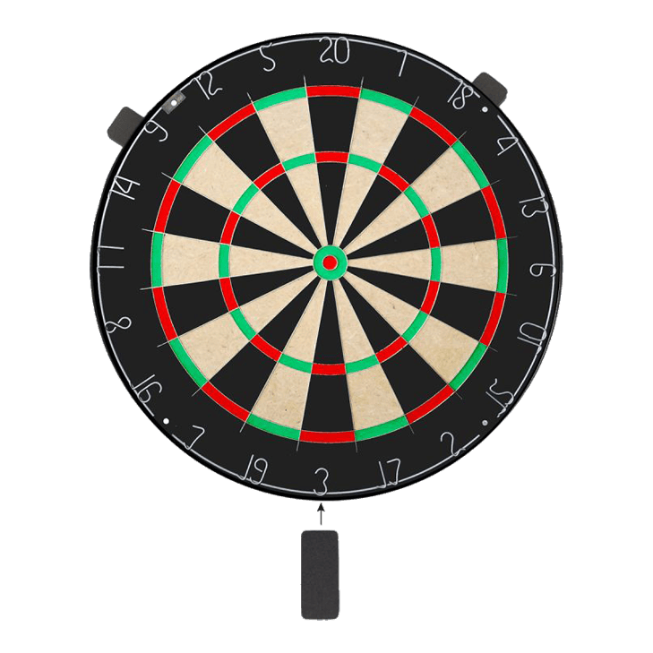 Karella Dartboard BullOut Set inclusief 2 sets stalen darts Abgebildet ist das Karella Dartboard BullOut Set inklusive zwei Sätzen Steeldarts. Dieses Set ist ideal für das heimische Dartspiel.