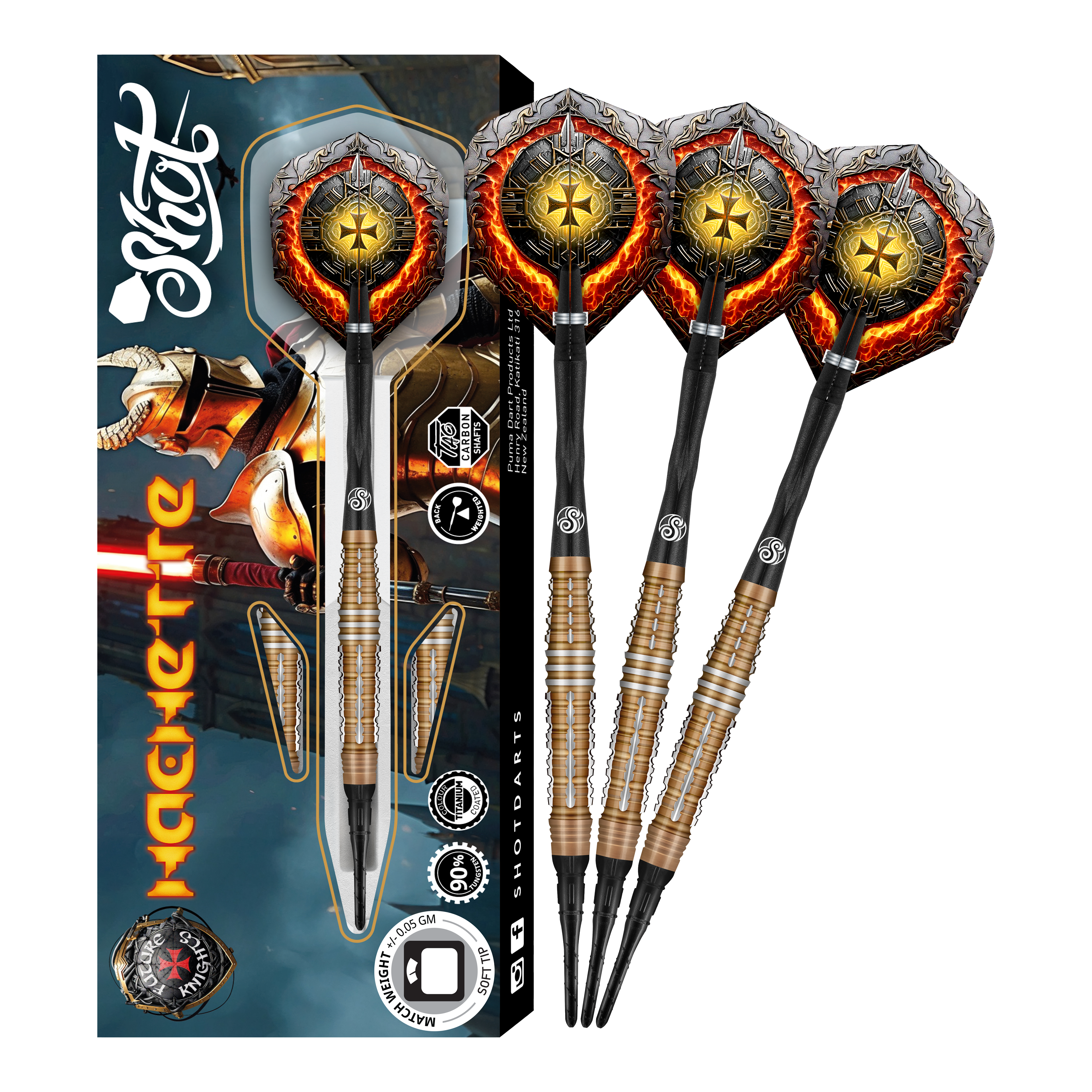 Shot Future Knights Hachette Softdarts - 20g Shot Future Knights Hachette Softdarts - 20g