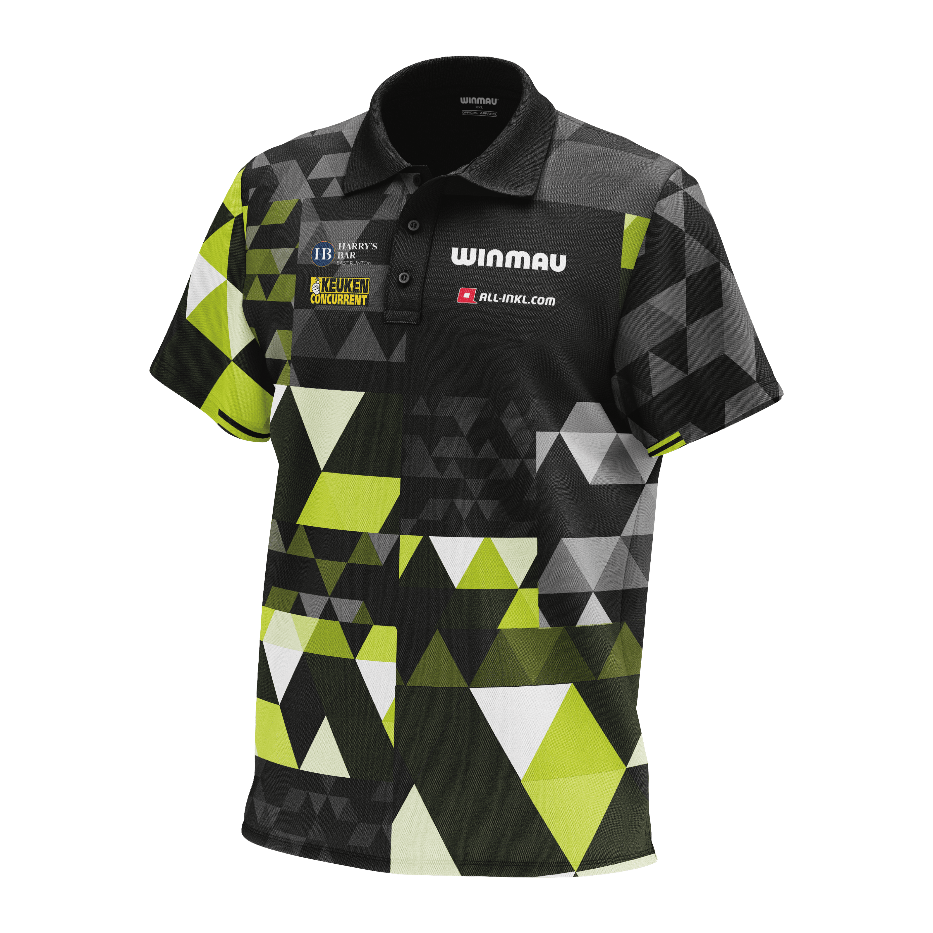 Winmau Michael Van Gerwen poloshirt met faneditie Poloshirt der Winmau Michael Van Gerwen Fan-Edition. Dieses Shirt ist für Fans von Michael Van Gerwen gestaltet.