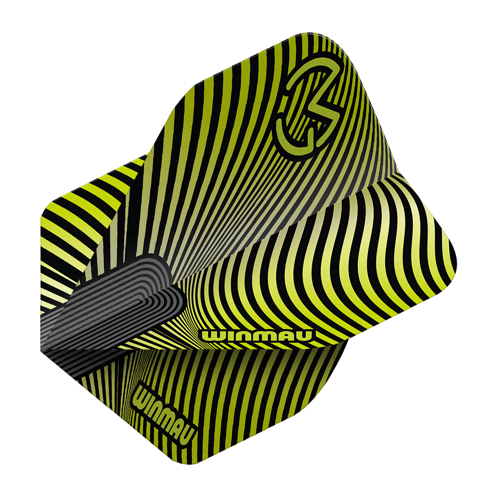 Winmau Prism Delta MvG Groen Zwart Nr. 2 Standaard Vluchten Hier sieht man die Winmau Prism Delta MvG Green Black No2 Standard Flights. Diese Dartflights verfügen über ein grünes und schwarzes Farbkonzept.