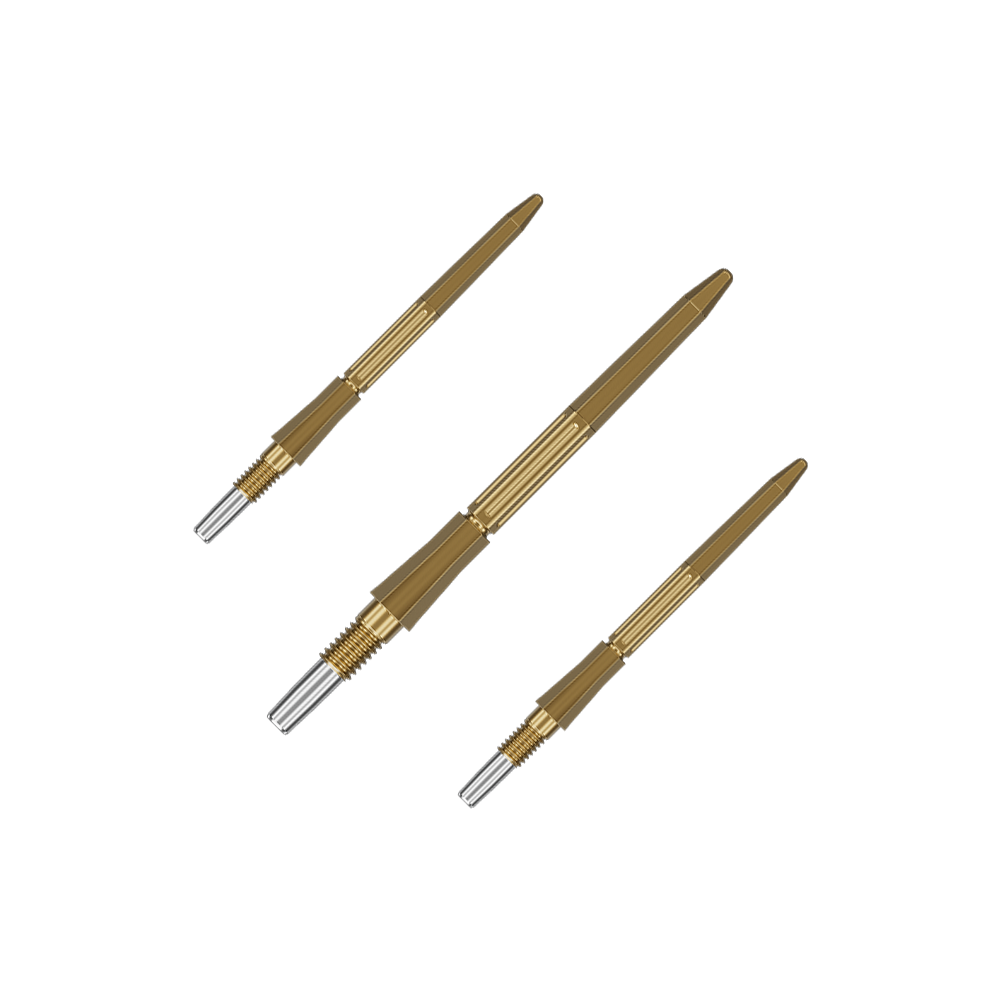 Target Elysian Archetype 43 Swiss Point stalen dartpijlpunten - Goud Das Bild zeigt ein Set der Target Elysian Archetype 43 SwissPoint Dartspitzen in Gold, Länge 30 mm. Dieses Set ist ideal für Präzision beim Dartsport.