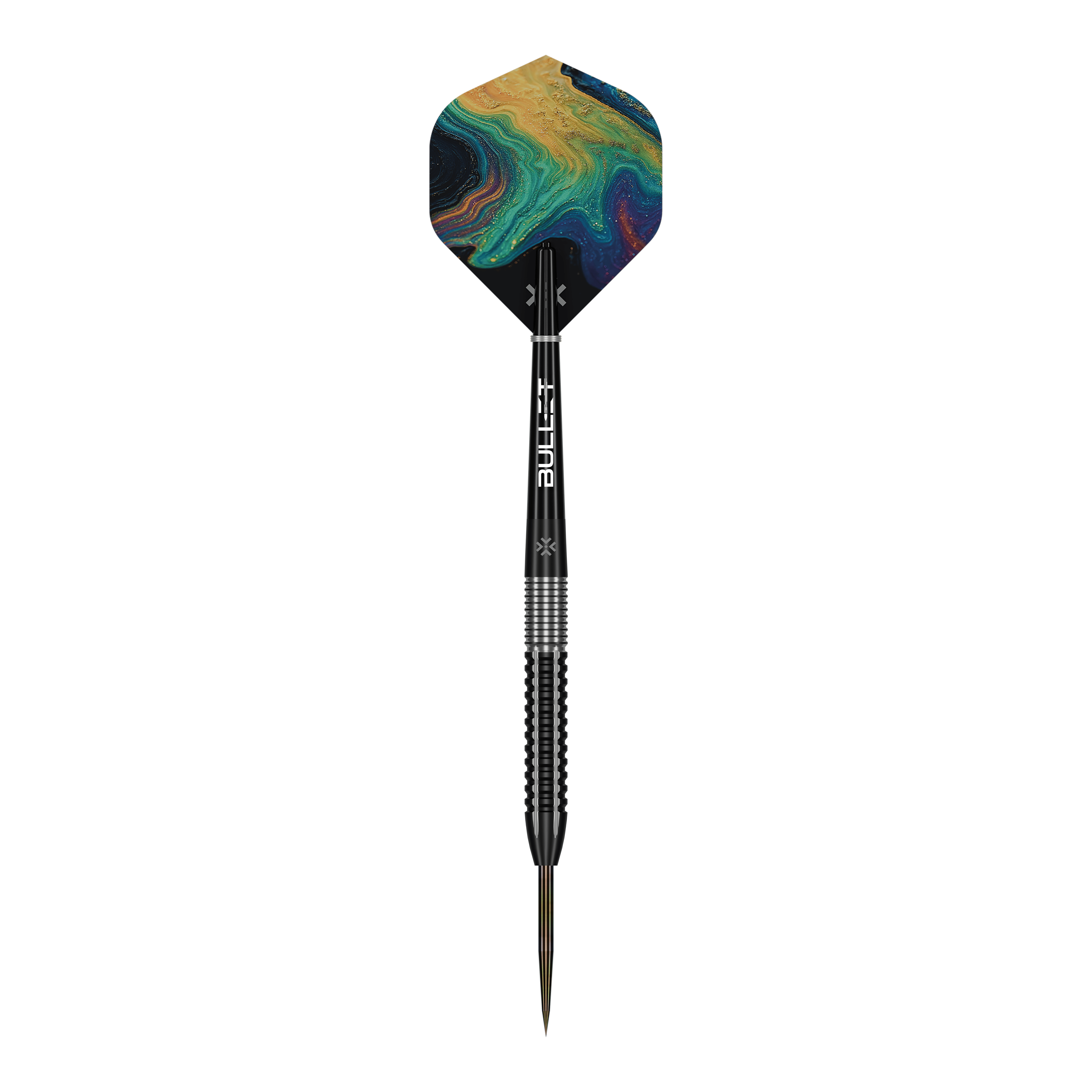 Bullet Diesel stalen pijltjes Auf dem Bild sieht man die Bullet Diesel Steeldarts. Das Produkt ist für Dartliebhaber konzipiert.