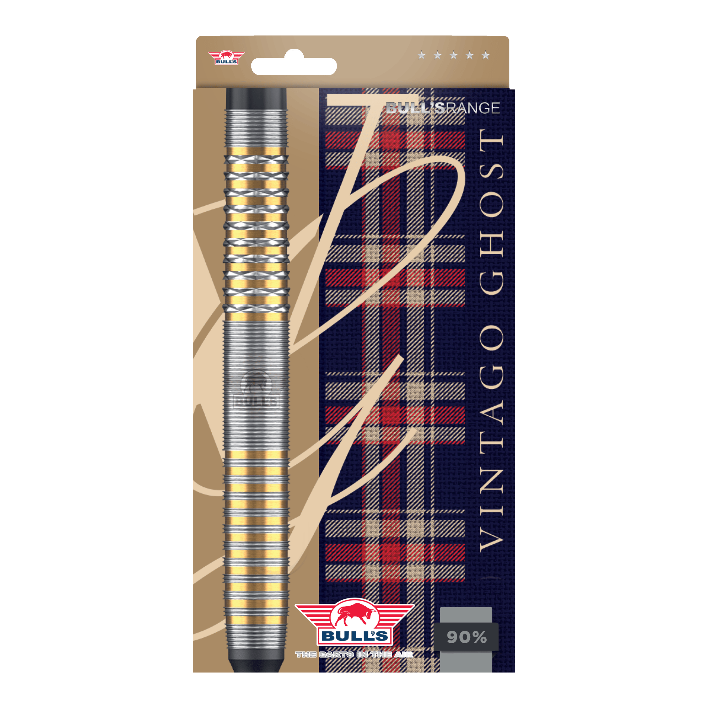 Zu sehen sind die Bulls NL Vintago Ghost Softdarts - 20g. Die Darts bieten eine gute Balance und Griffigkeit.