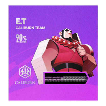 Caliburn Awakening ET stalen dartpijlen Hier sind die Caliburn Awakening E.T. Steeldarts abgebildet. Die Steeldarts werden detailliert dargestellt.