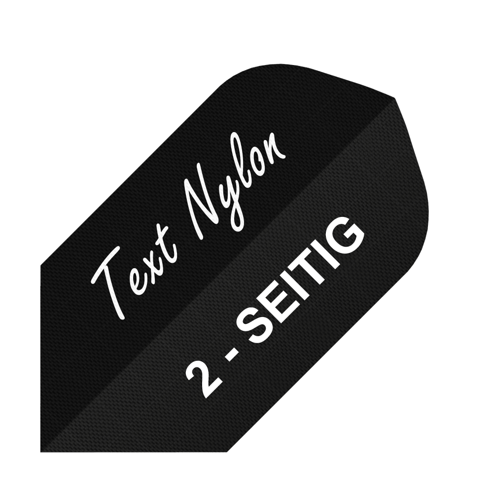 10 set bedrukte meenemers aan 2 zijden - gewenste tekst - nylon slim