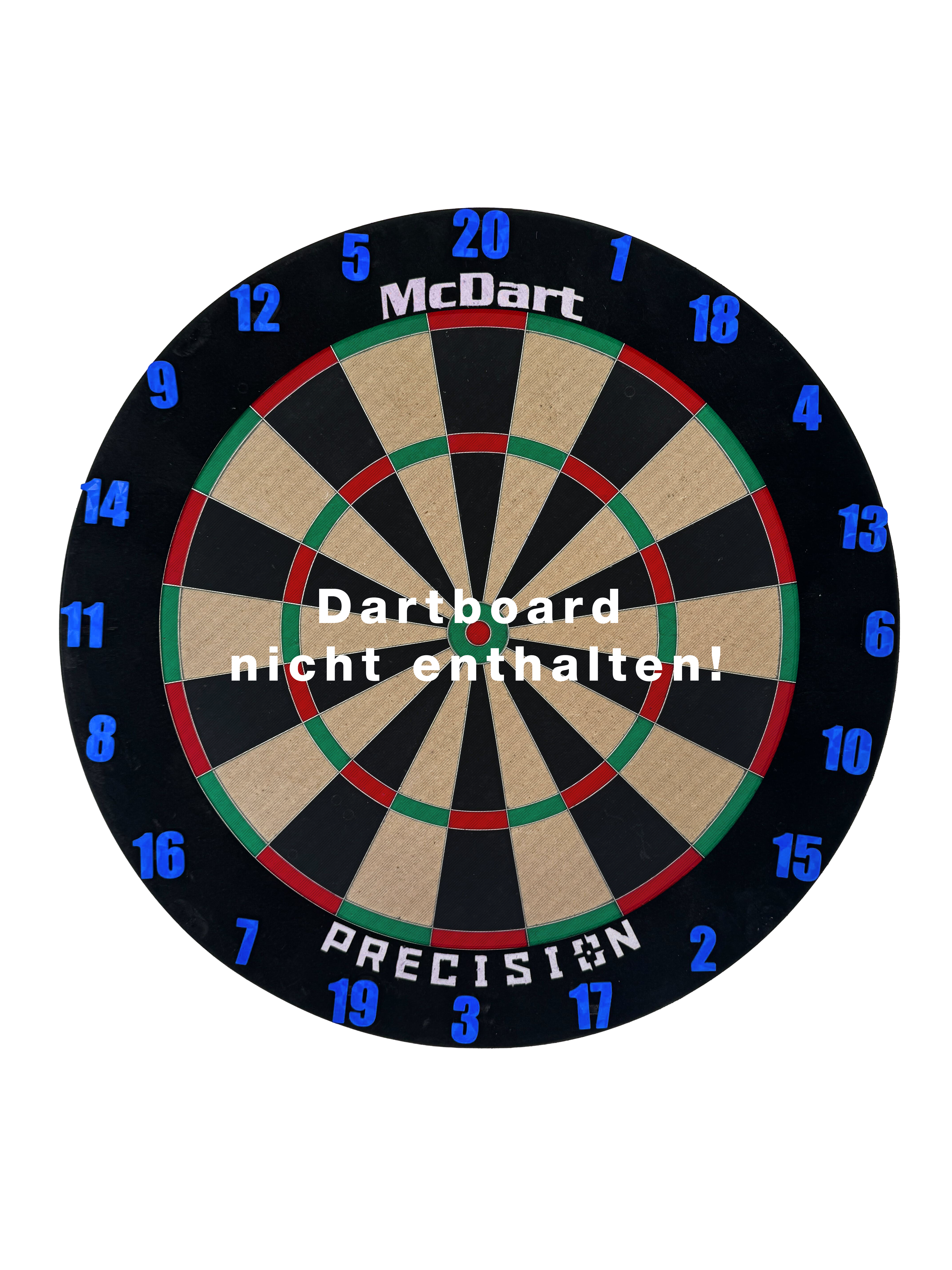McDart Dartbord Nummerringen / Klassieke Nummerringen Ein blaues Board ist abgebildet. Das Bild zeigt das klassische Design auf einfache Weise.