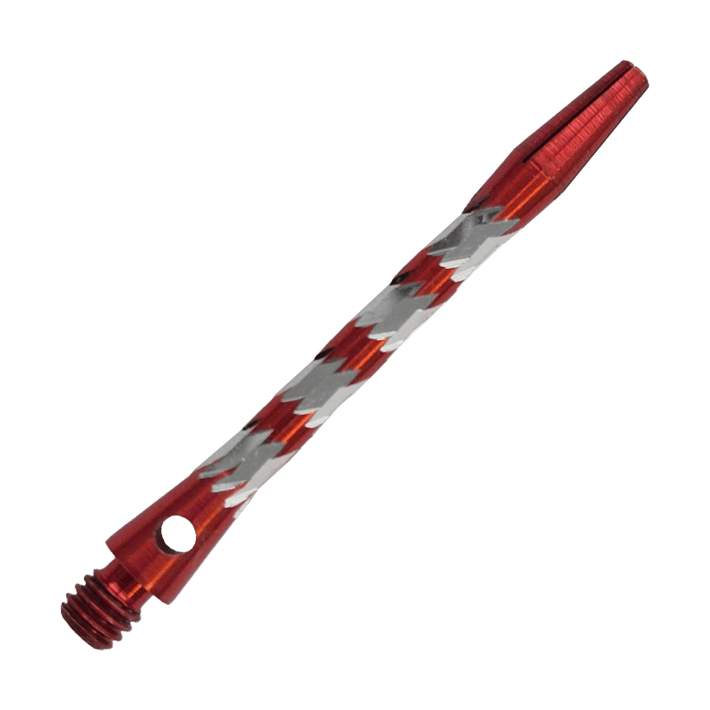 Bulls NL Minor aluminium shafts - rood - 46 mm Bulls NL Minor Aluminium Shafts in Rot, 46 mm lang. Abgebildet ist ein roter Aluminiumschaft für Dartpfeile.