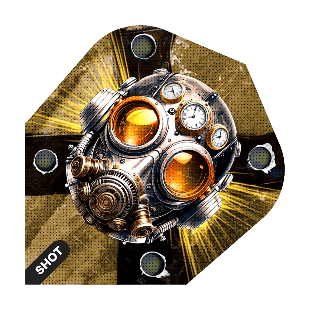 Shot Badlands The Sherriff No6 Vluchten Dieses Bild zeigt die Shot Badlands The Sherriff No6 Flights. Zu sehen sind hochwertige Dart-Flights.