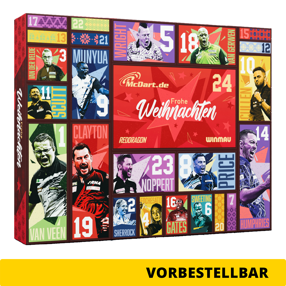 McDart stalen dartpijlen adventskalender 2026