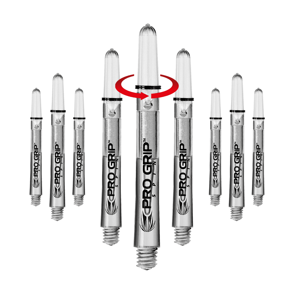 Target Pro Grip Spin Shafts - 3 Sets - Transparant