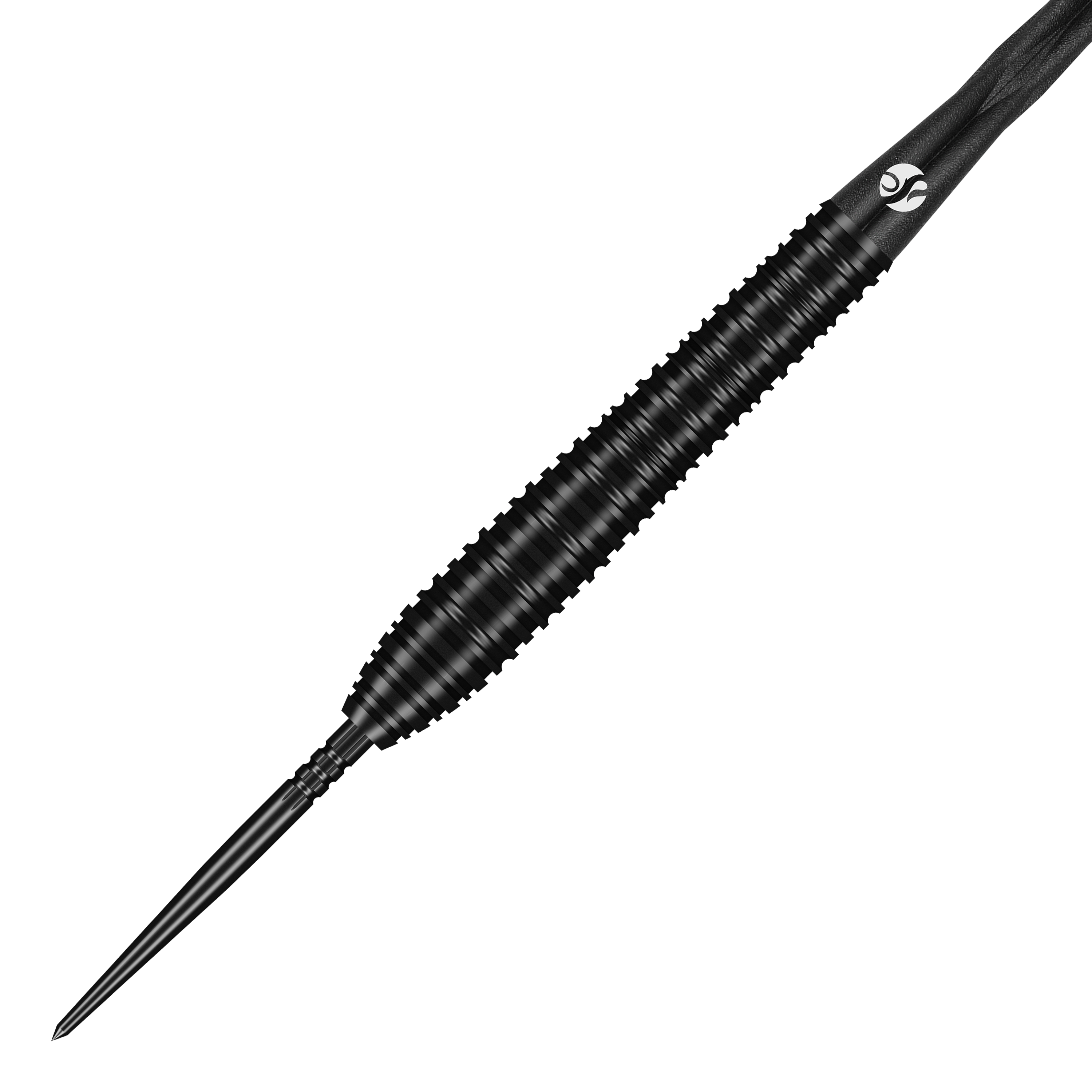 Shot ZEN Torpedo Turbo Point stalen dartpijlen - 23 g Das Bild zeigt die Shot ZEN Torpedo Turbo Point Steeldarts - 23g. Die Details der Steeldarts sind sichtbar.