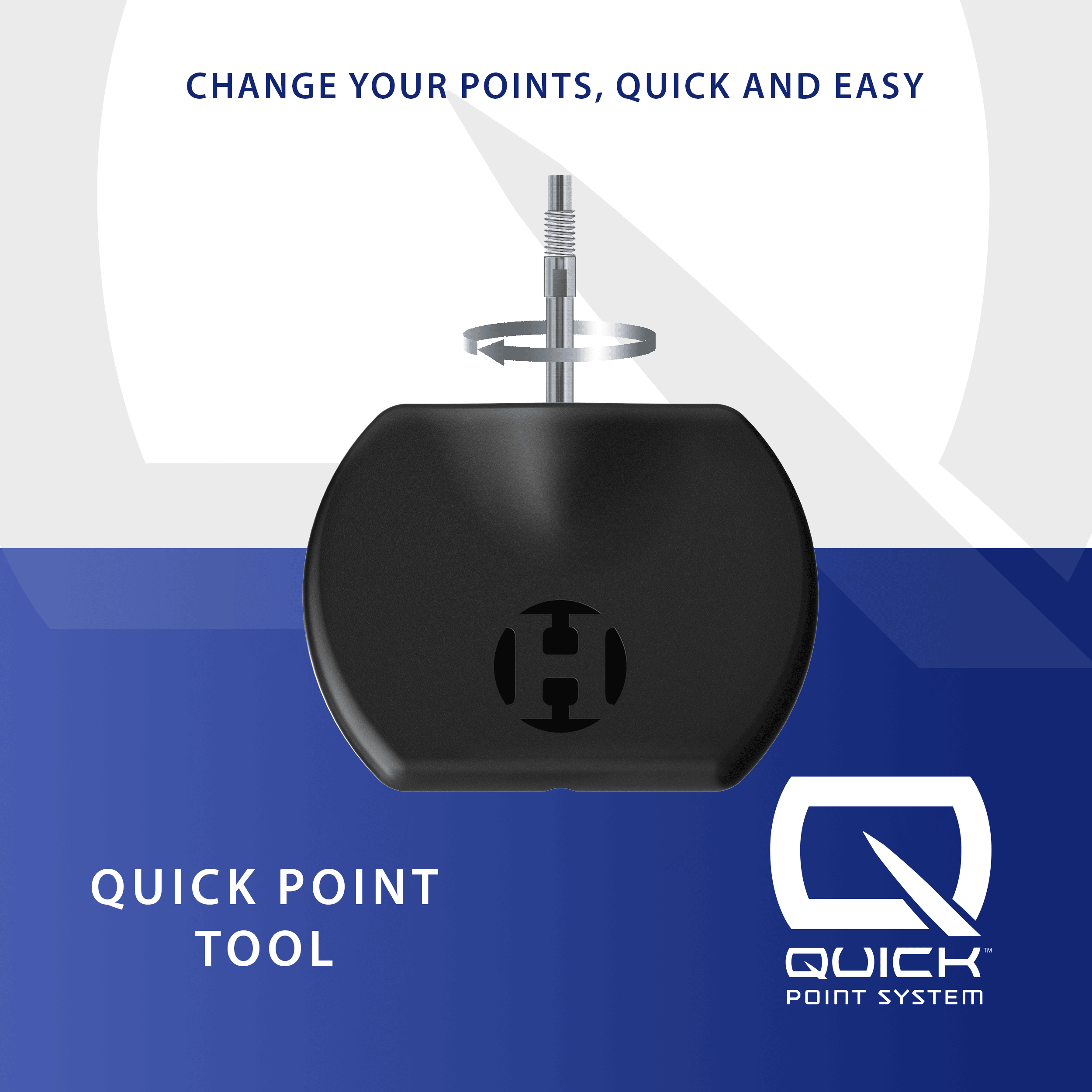 Harrow's Basic Quick Point-gereedschap Dieses Bild zeigt das Produkt Harrows Basic Quick Point Tool. Es ist ein hilfreiches Tool für Dartzubehör.
