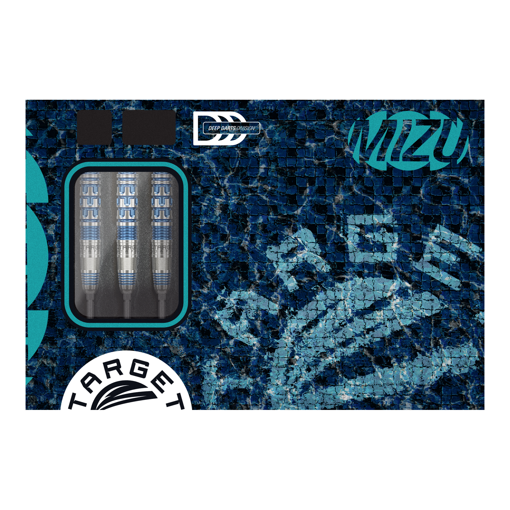 Die Target Japan Mizu Series 01 Swiss Point Steeldarts werden hier gezeigt. Sie verbinden hochwertige Verarbeitung mit einem stilvollen Aussehen.