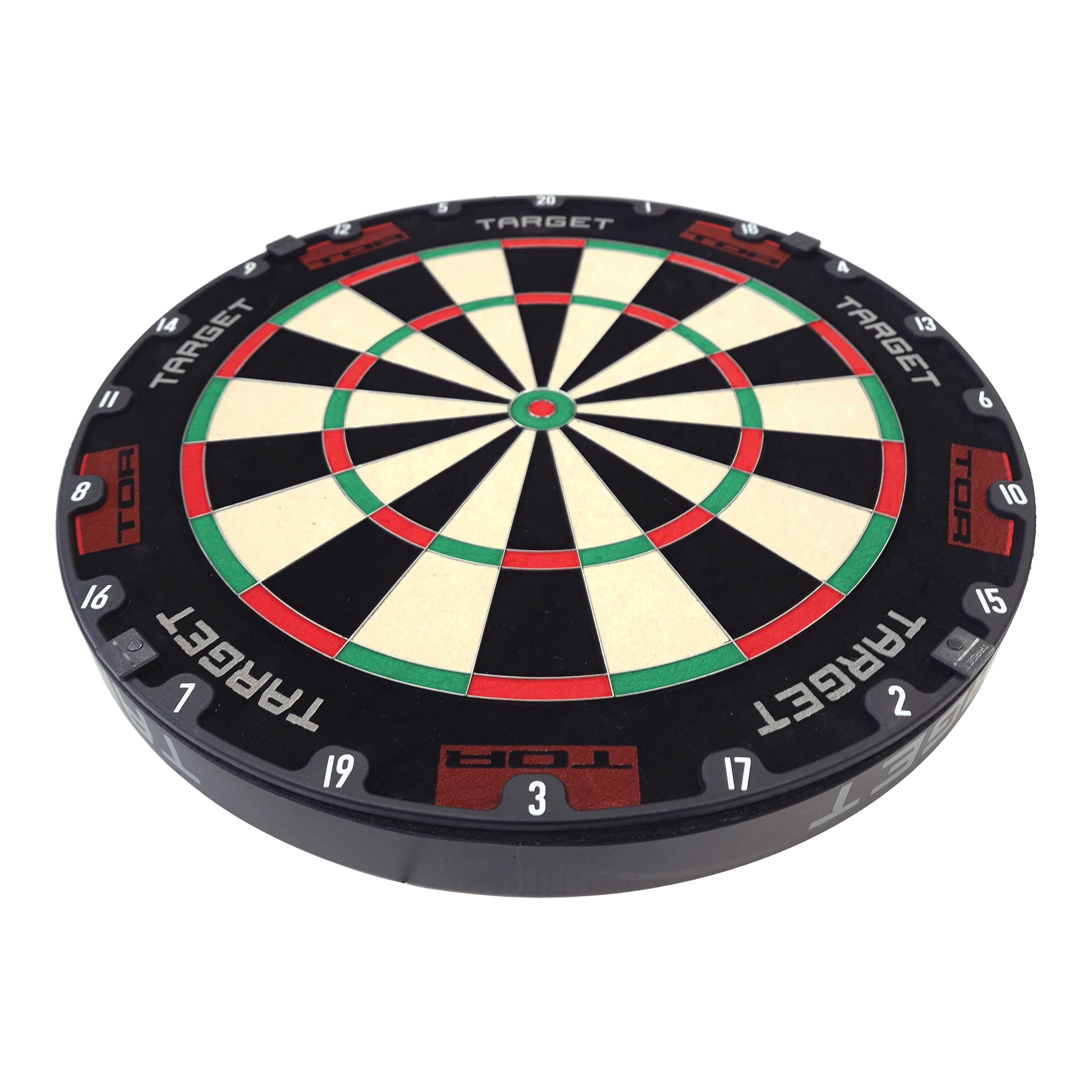 Target TOR Steel Dartbord Ein weiteres Target TOR Steeldartboard ist dargestellt. Die Oberfläche ist gut strukturiert.