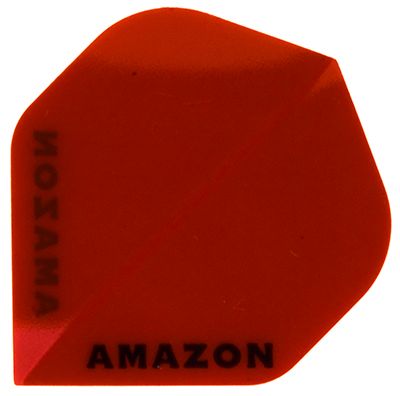 a1 Das Bild zeigt das Produkt "Amazon Flights A1". Es handelt sich um ein rotes Dart-Flügel mit der Aufschrift "AMAZON".