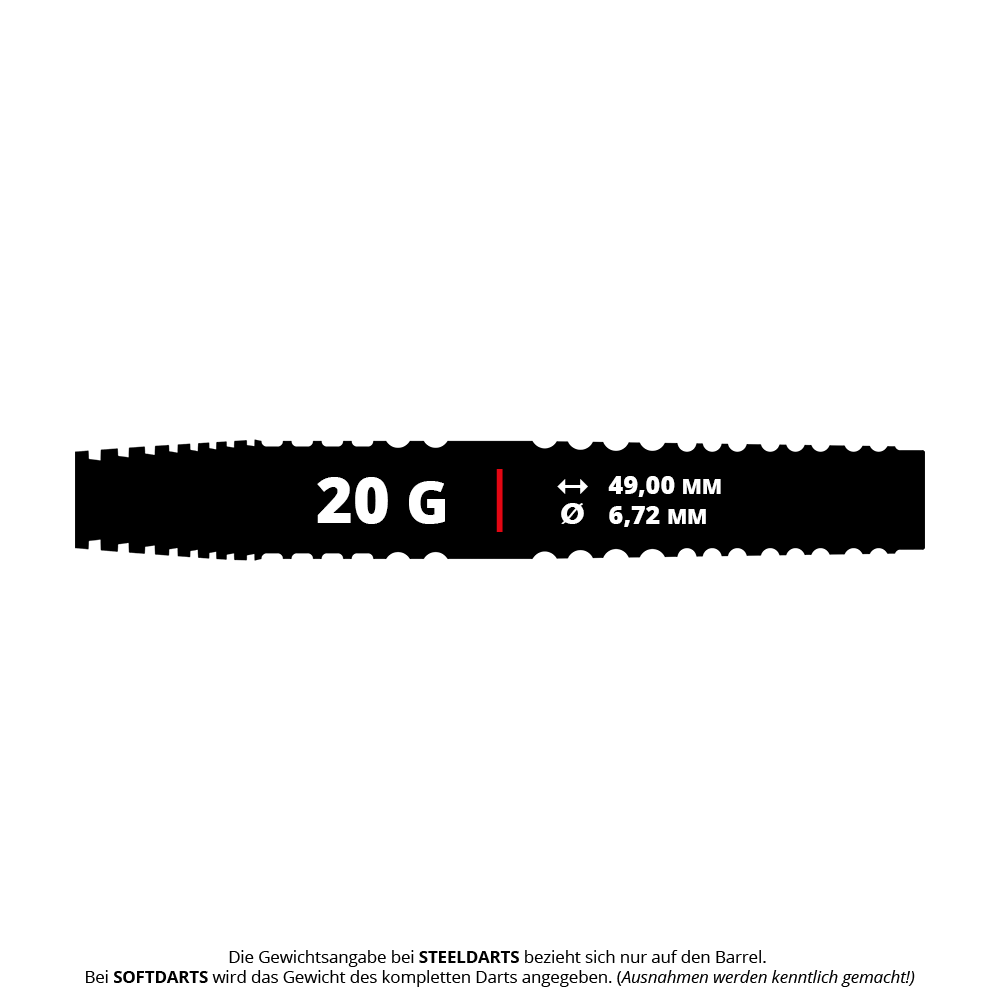 Bulls NL Max Hopp E5 soft darts - 20g Abgebildet ist das Produkt Bulls NL Max Hopp E5 Softdarts - 20g. Die Darts sind speziell für Softdart-Spieler entworfen.