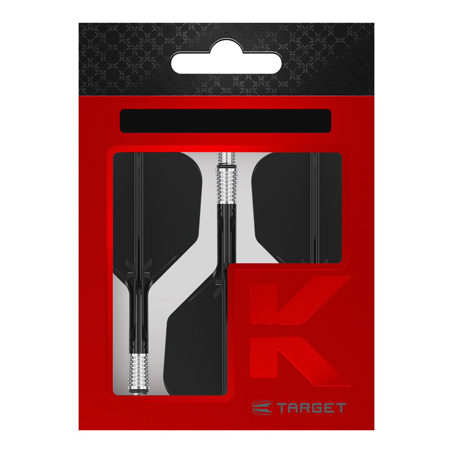 Target K-Shift No6 Flights - Schwarz. Diese schwarzen Dart-Flights von Target sind in No6-Form gestaltet.