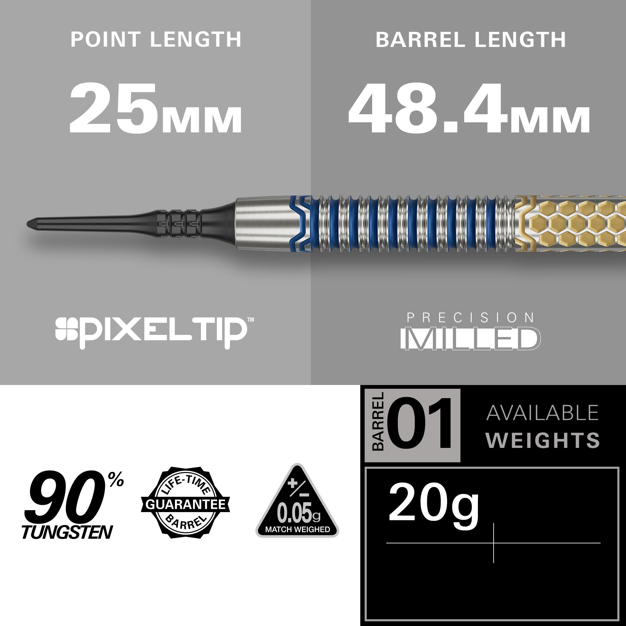 Target Josh Rock GEN1 Zachte darts - 20 g