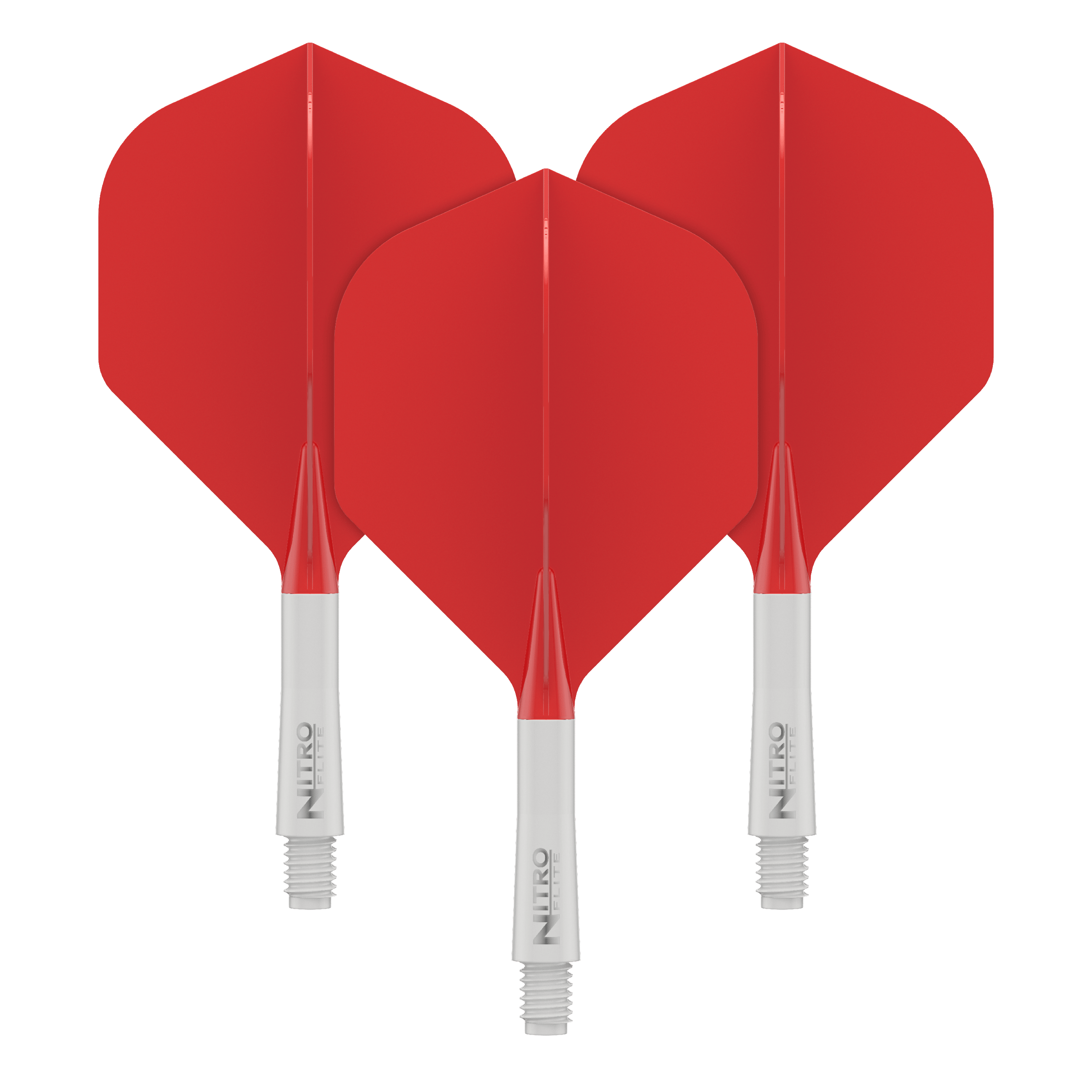 Red Dragon Nitroflite - Witte Schacht Rode No2 Vluchten Abgebildet ist ein Red Dragon Nitro Flite Dart Flight, Weiß und Rot, No2, Short (22mm). Dieses Ersatzteil wird für Dartpfeile verwendet.