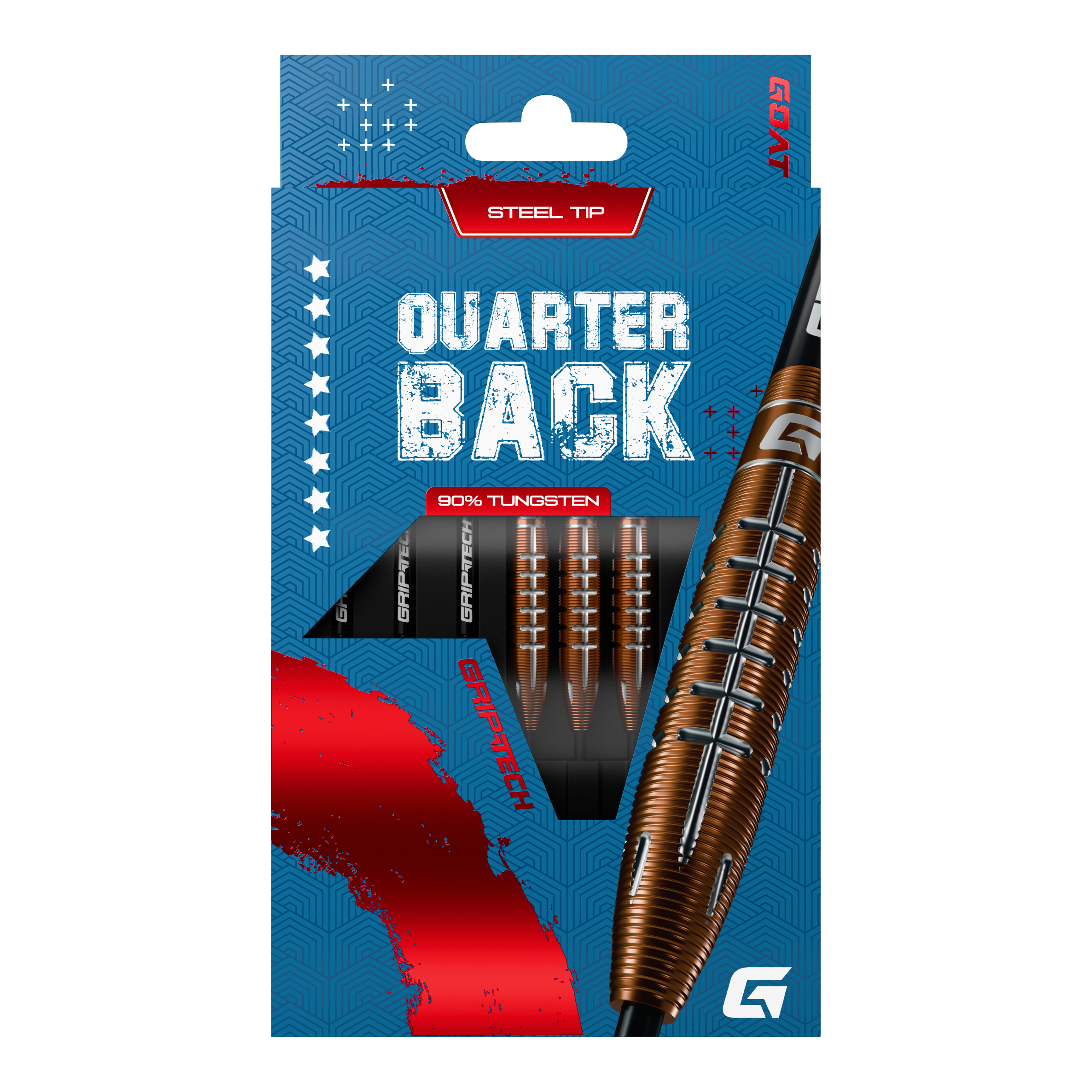 GOAT Quarterback V2 wolfraamstaal darts - 24g