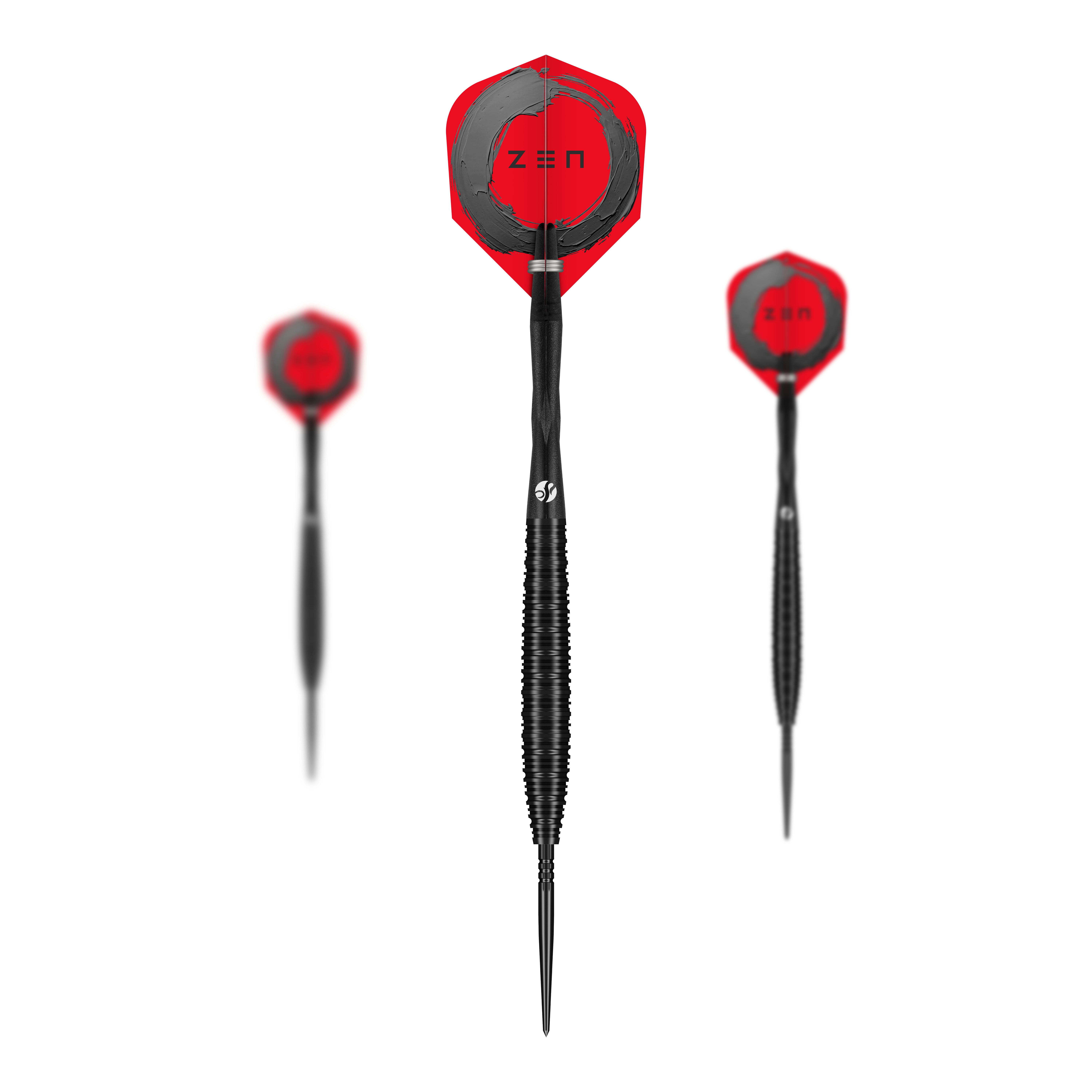 Shot ZEN Missile Turbo Point stalen pijltjes - 23 g Das Bild zeigt die Shot ZEN Missile Turbo Point Steeldarts in der 23g-Ausführung. Es handelt sich um hochwertige Steeldarts für den professionellen Gebrauch.